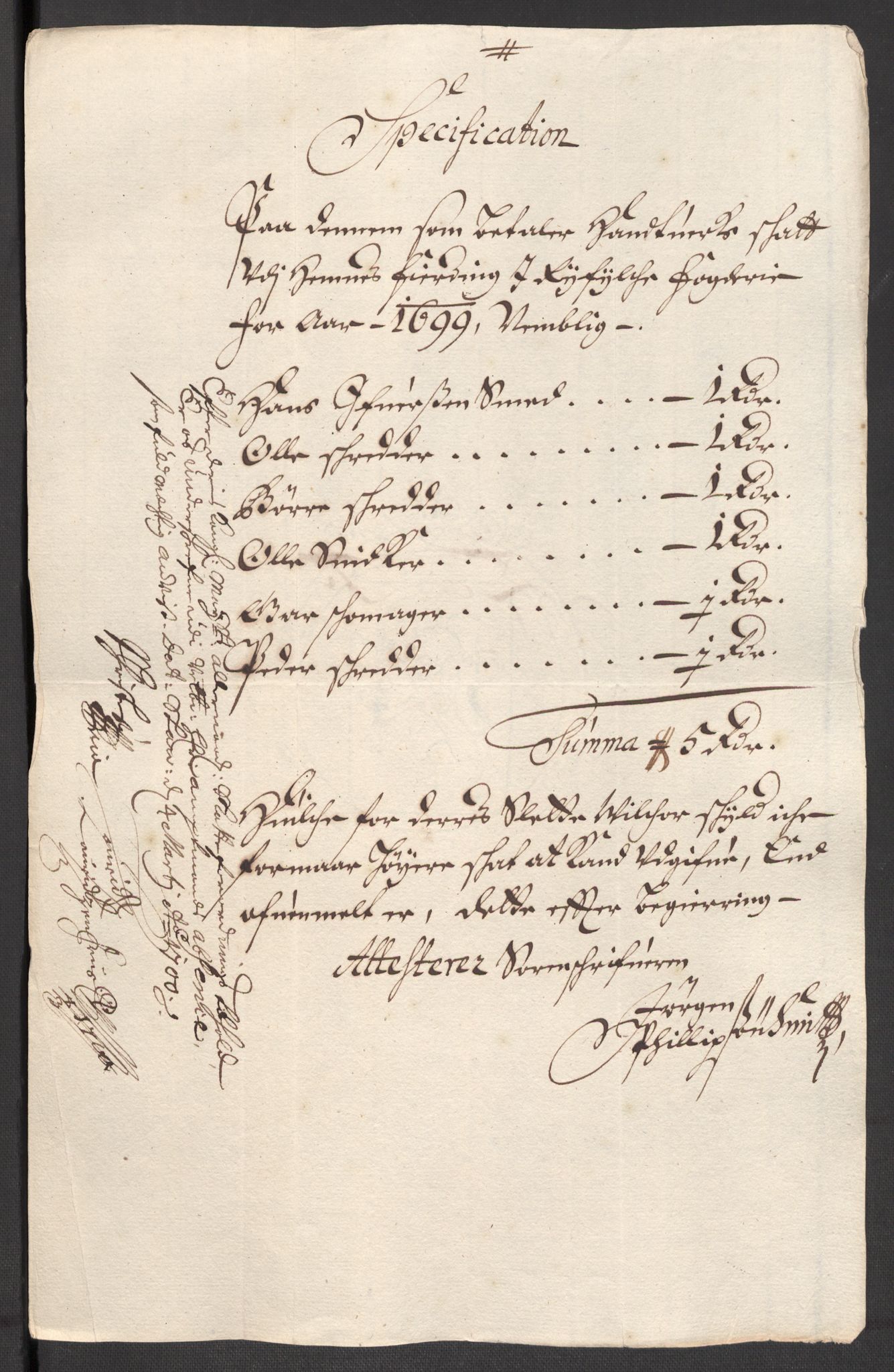 Rentekammeret inntil 1814, Reviderte regnskaper, Fogderegnskap, AV/RA-EA-4092/R47/L2858: Fogderegnskap Ryfylke, 1697-1700, s. 275