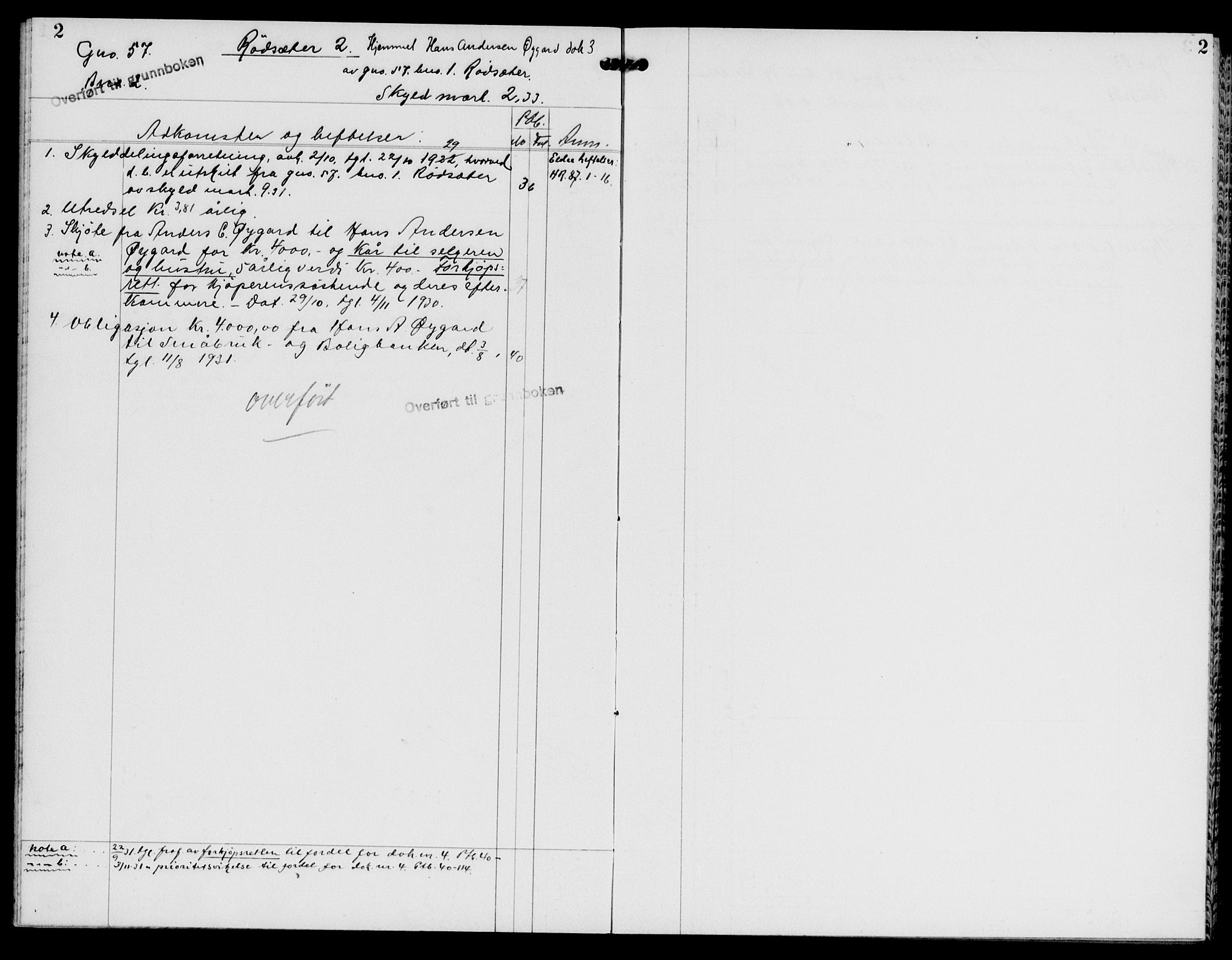 Ytre Sogn tingrett, SAB/A-2601/1/G/Gaa/L0018: Panteregister nr. II.A.a.18, 1800-1950, s. 2