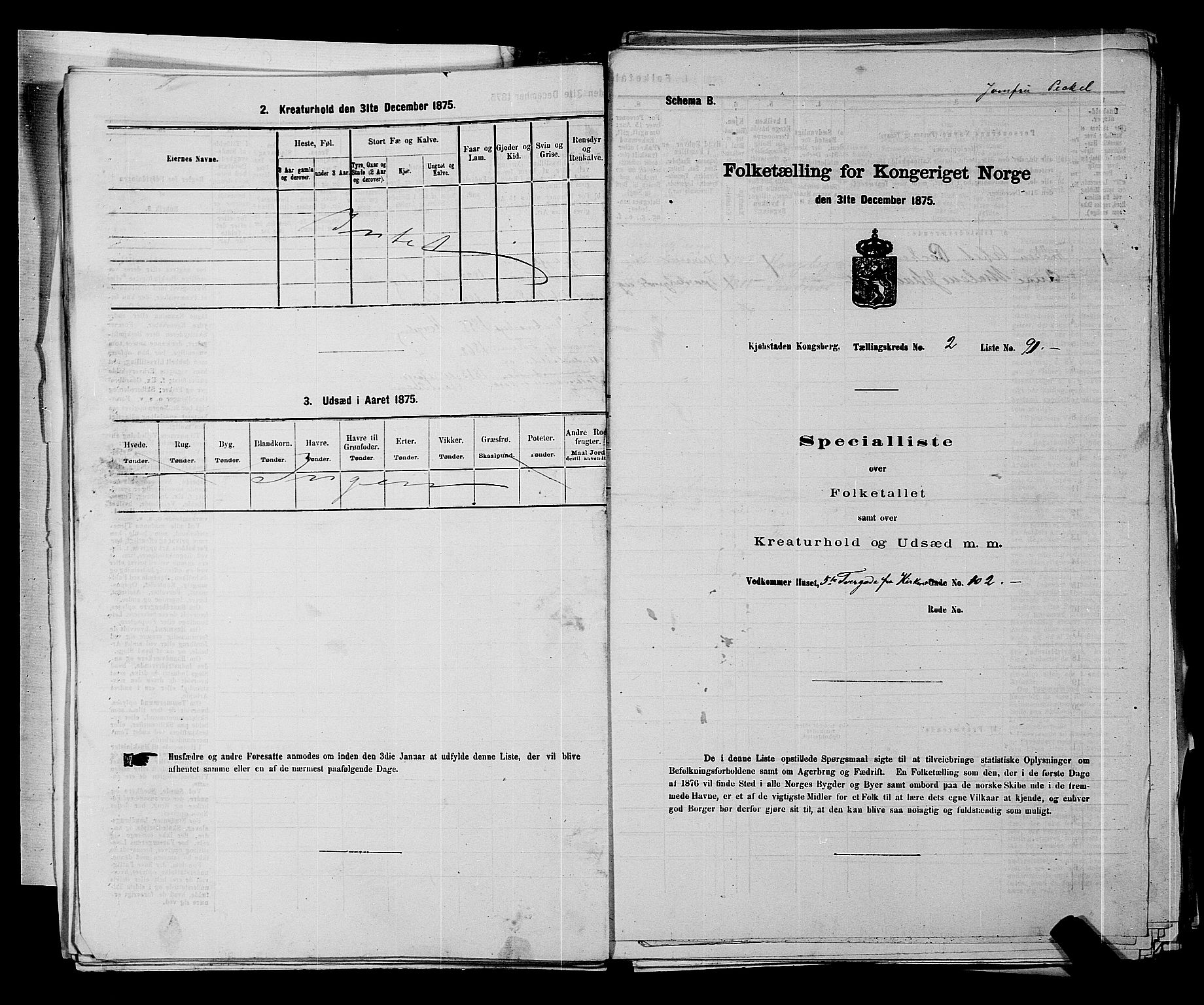 SAKO, Folketelling 1875 for 0604B Kongsberg prestegjeld, Kongsberg kjøpstad, 1875, s. 231