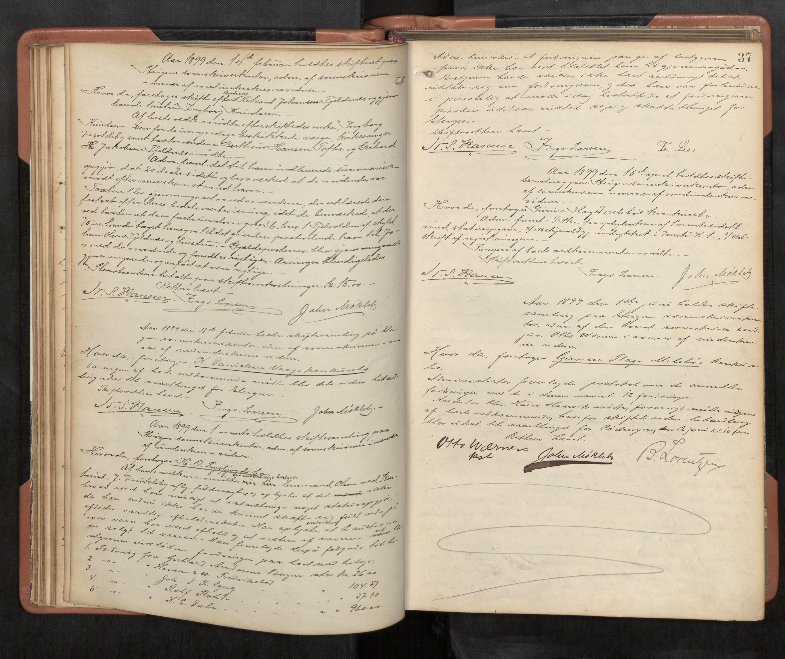 Steigen og Ofoten sorenskriveri, AV/SAT-A-0030/1/3/3B/L0002: Skiftebehandlingsprotokoll, 1897-1903, s. 37