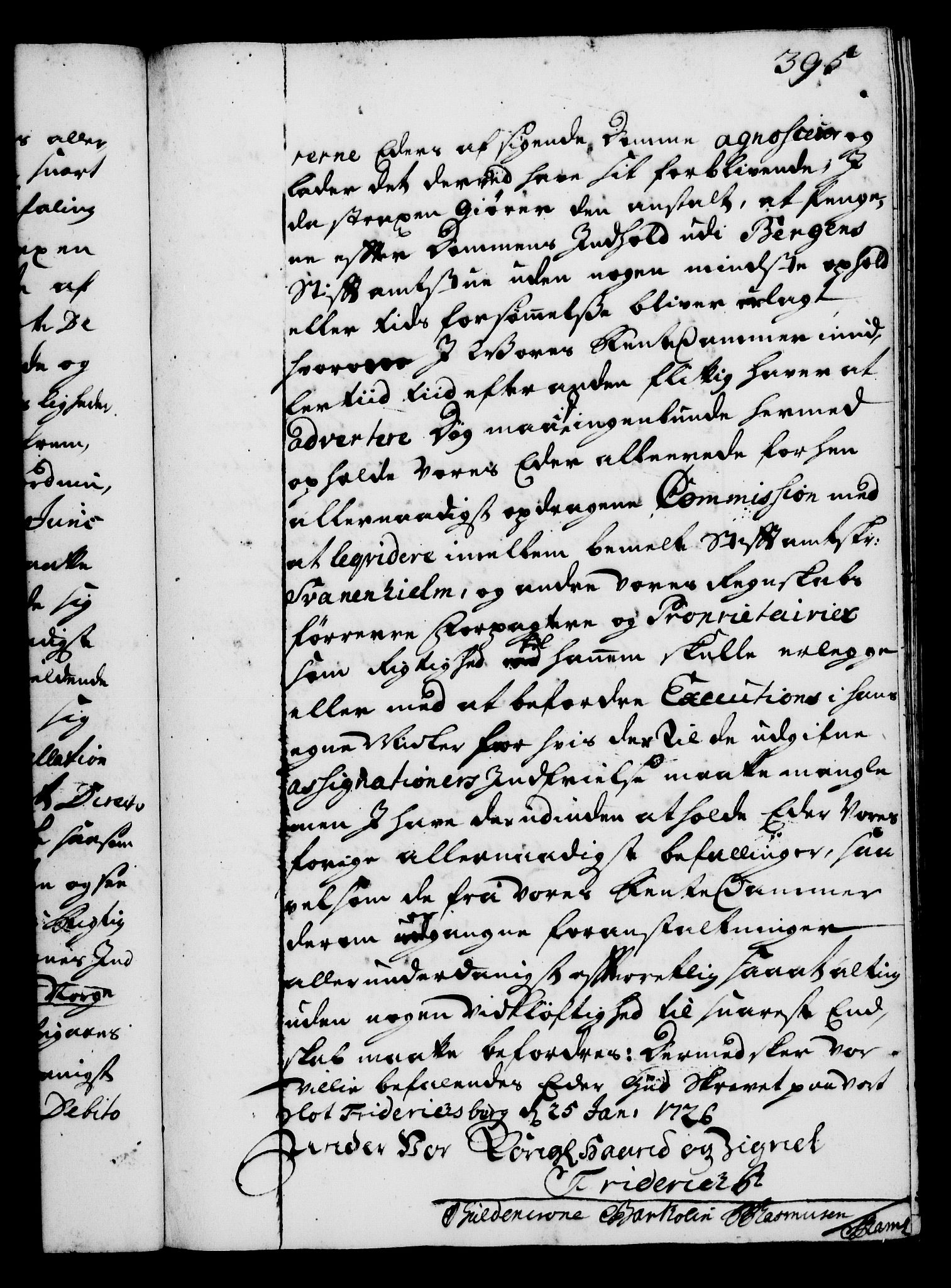 Rentekammeret, Kammerkanselliet, RA/EA-3111/G/Gg/Gga/L0002: Norsk ekspedisjonsprotokoll med register (merket RK 53.2), 1723-1727, s. 395