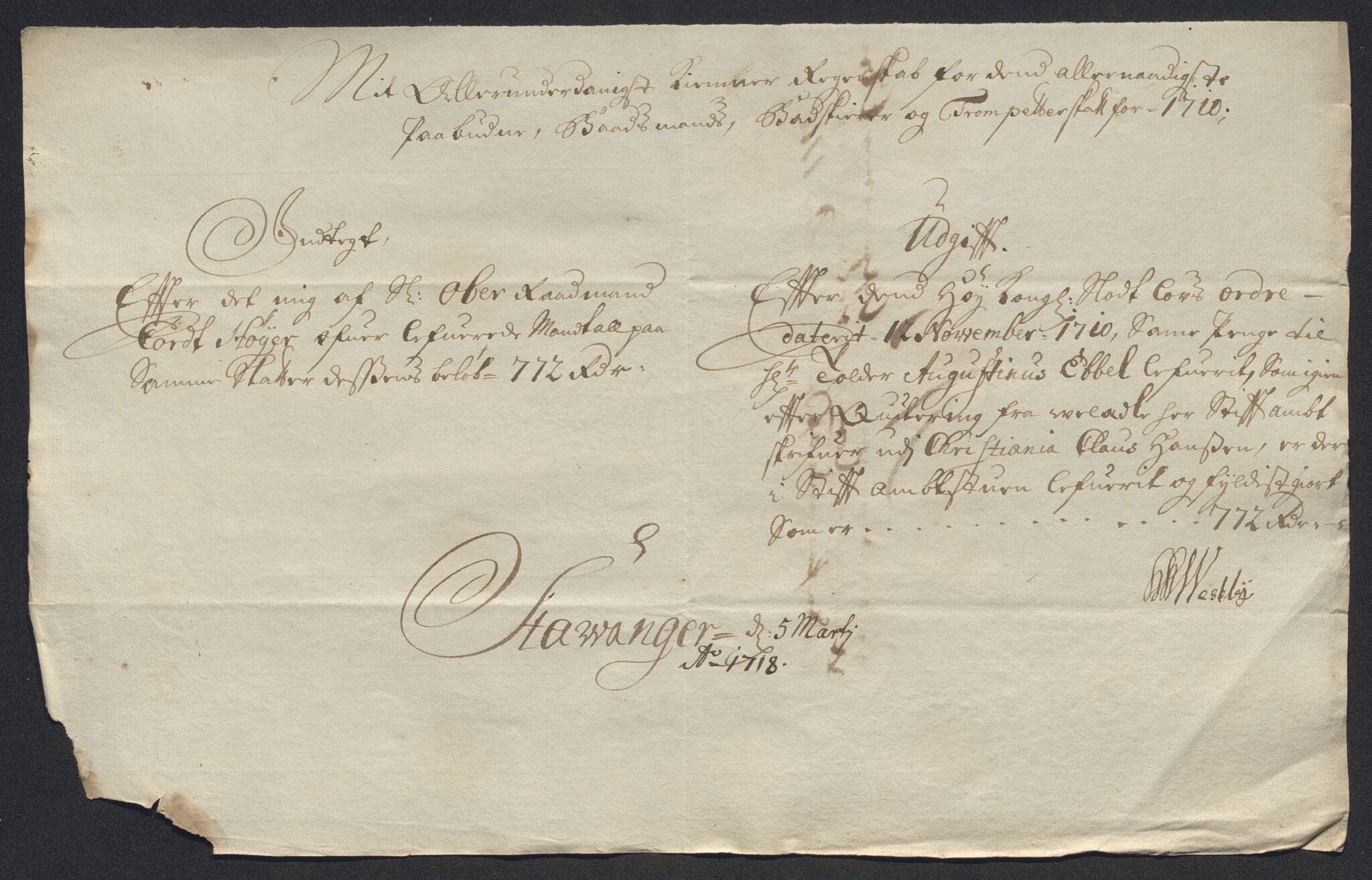 Rentekammeret inntil 1814, Reviderte regnskaper, Byregnskaper, AV/RA-EA-4066/R/Ro/L0302: [O4] Kontribusjonsregnskap, 1687-1711, s. 300