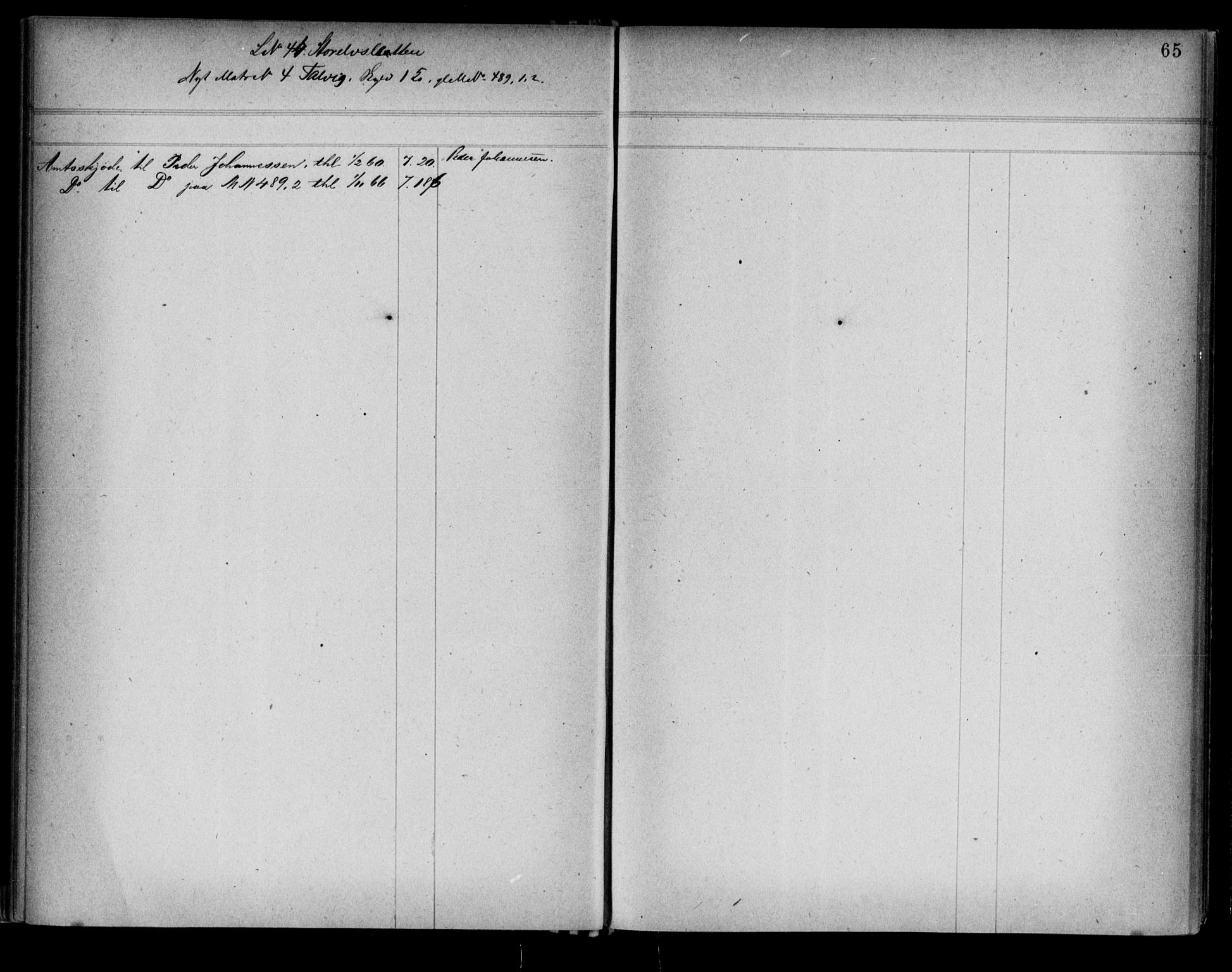 Alta fogderi/sorenskriveri, SATØ/SATØ-5/1/K/Kb/Kba/L0009pantereg: Panteregister nr. 9, 1776, s. 65