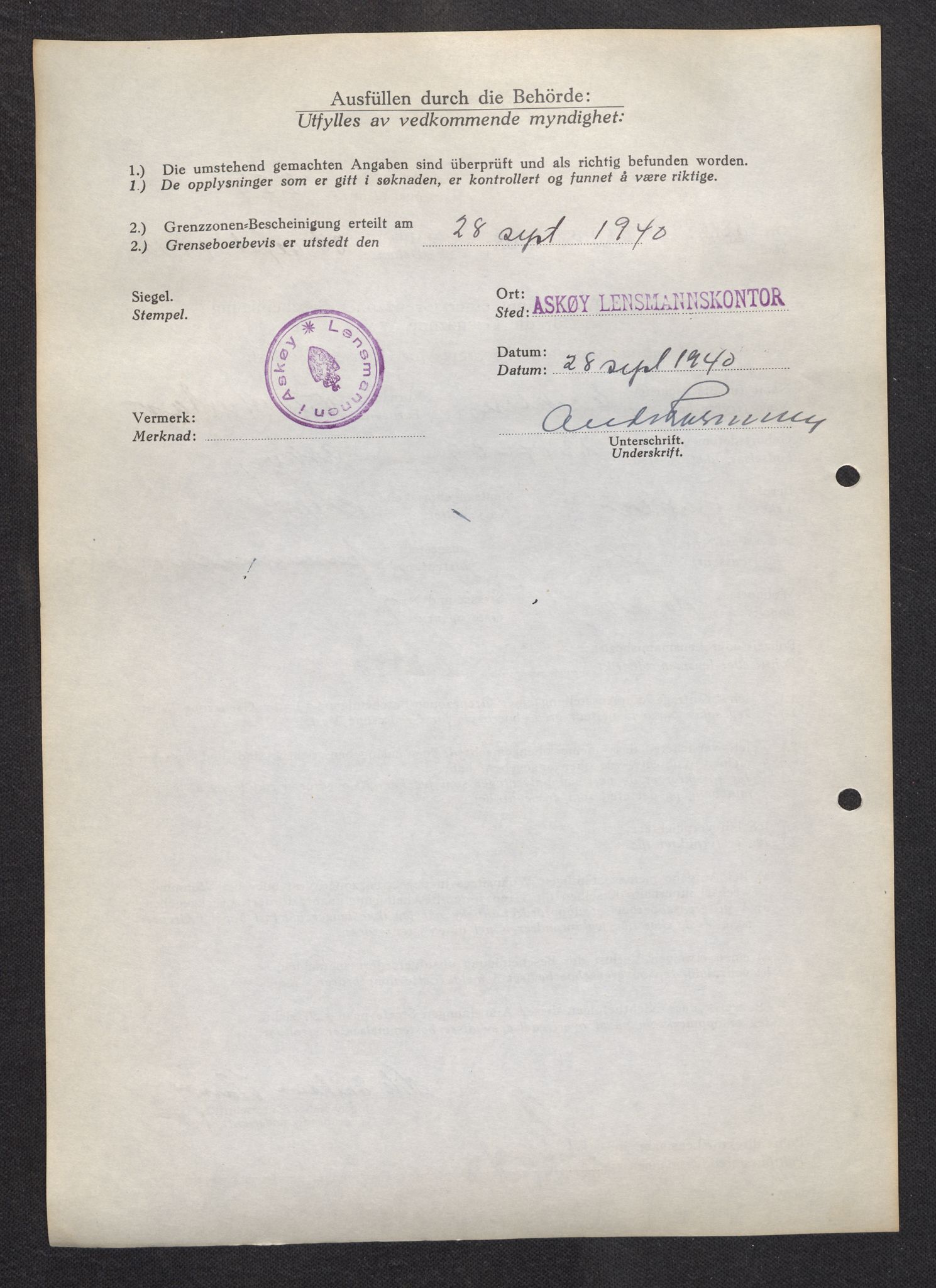 Lensmannen i Askøy, SAB/A-31001/0026/L0003: Søknader om grensebuarbevis 1 - 425, 1940, s. 519