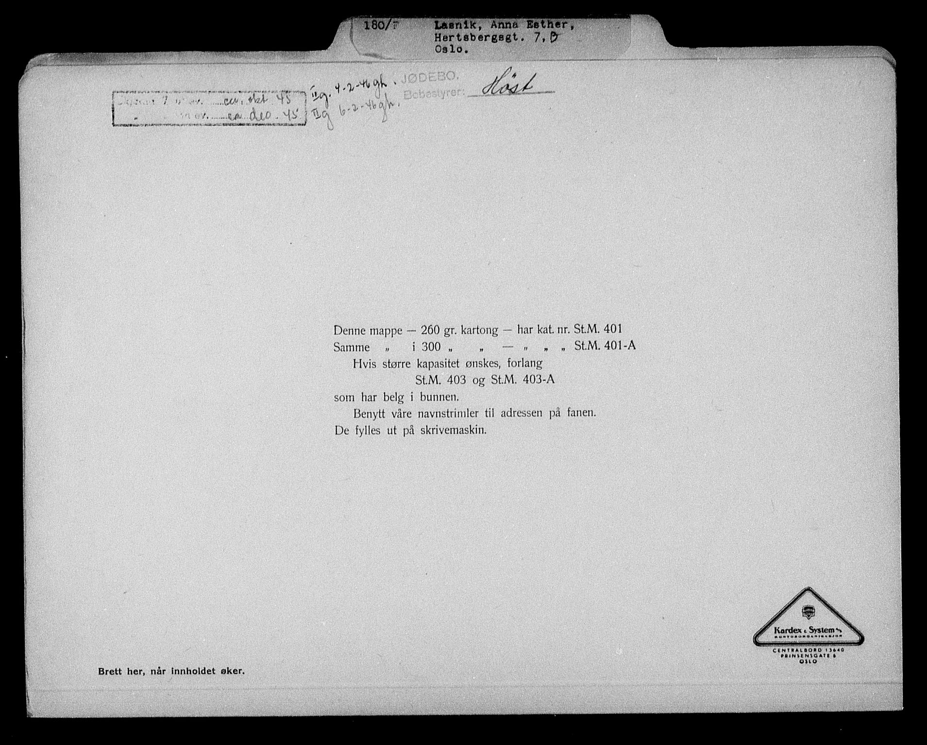 Justisdepartementet, Tilbakeføringskontoret for inndratte formuer, RA/S-1564/H/Hc/Hcc/L0955: --, 1945-1947, s. 15