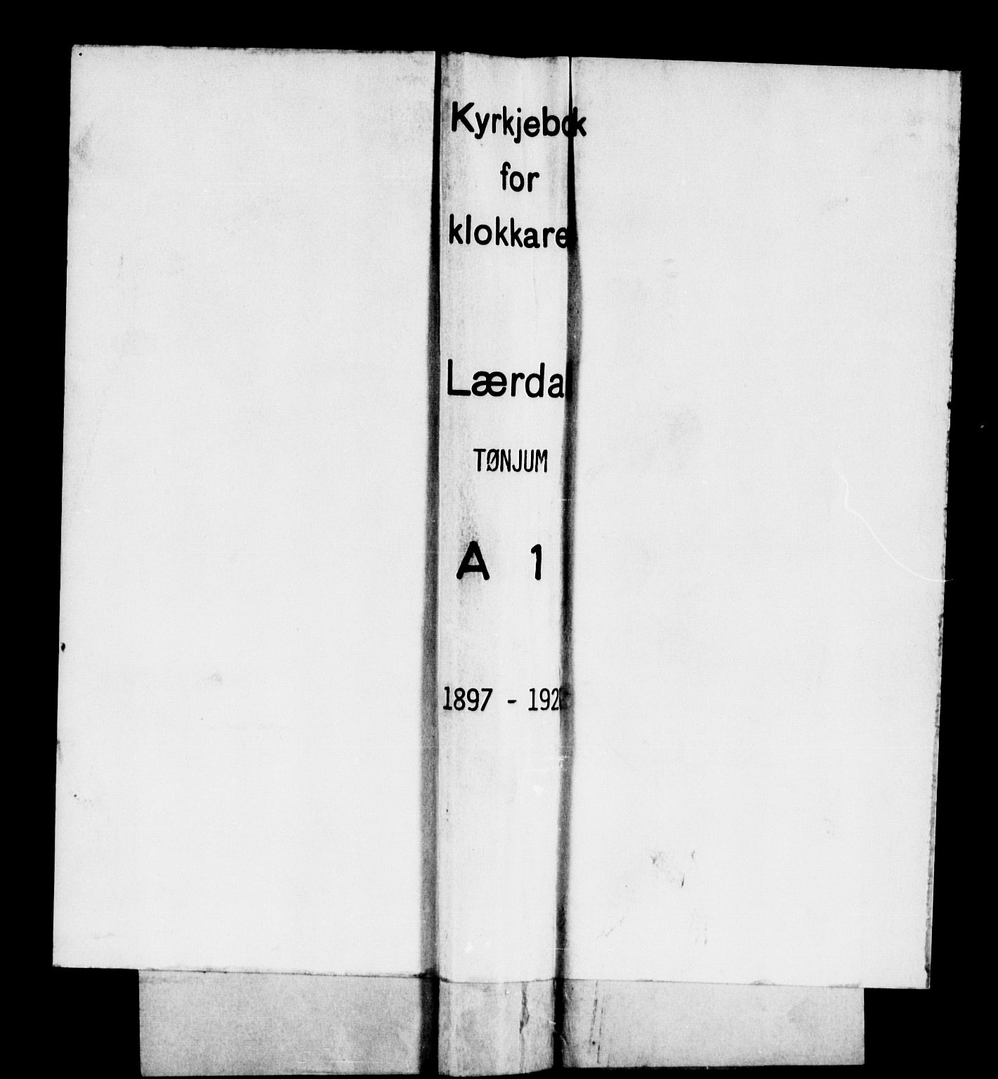 Lærdal sokneprestembete, SAB/A-81201: Klokkerbok nr. A 1, 1897-1920