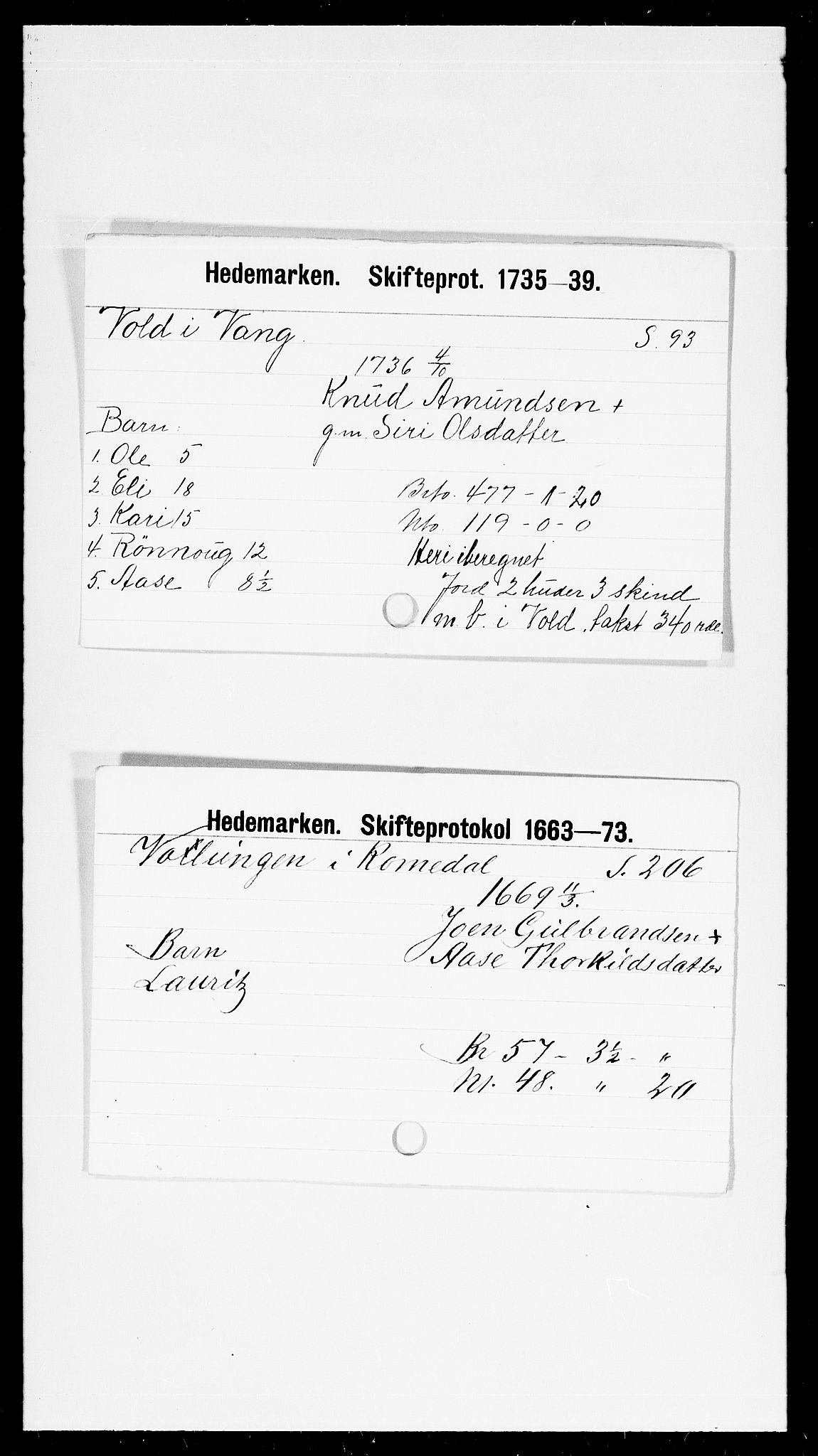 Hedemarken sorenskriveri, SAH/TING-034/J, 1663-1743, s. 5625