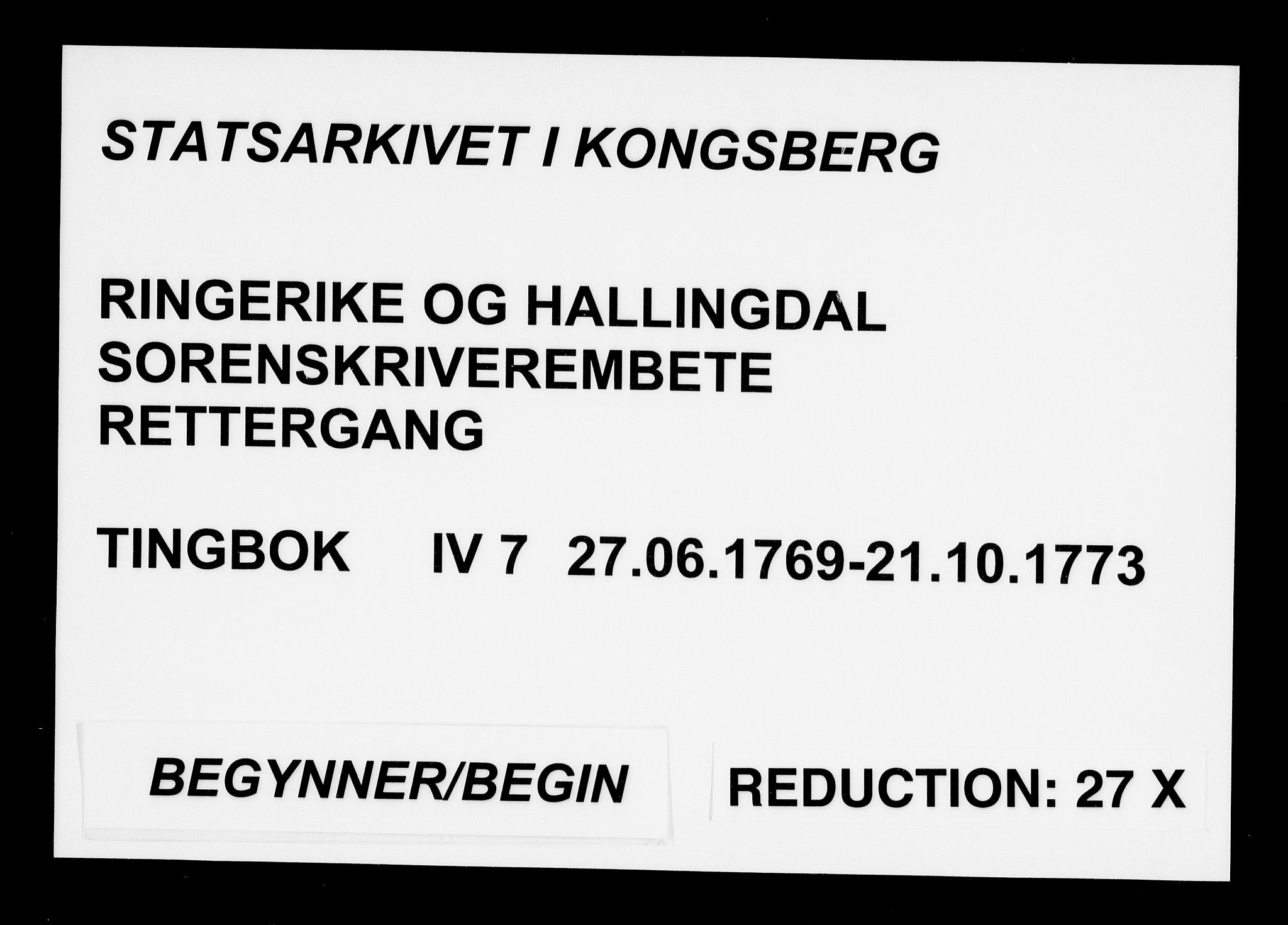 Ringerike og Hallingdal sorenskriveri, SAKO/A-81/F/Fa/Fad/L0007: Tingbok - Hallingdal, 1769-1773