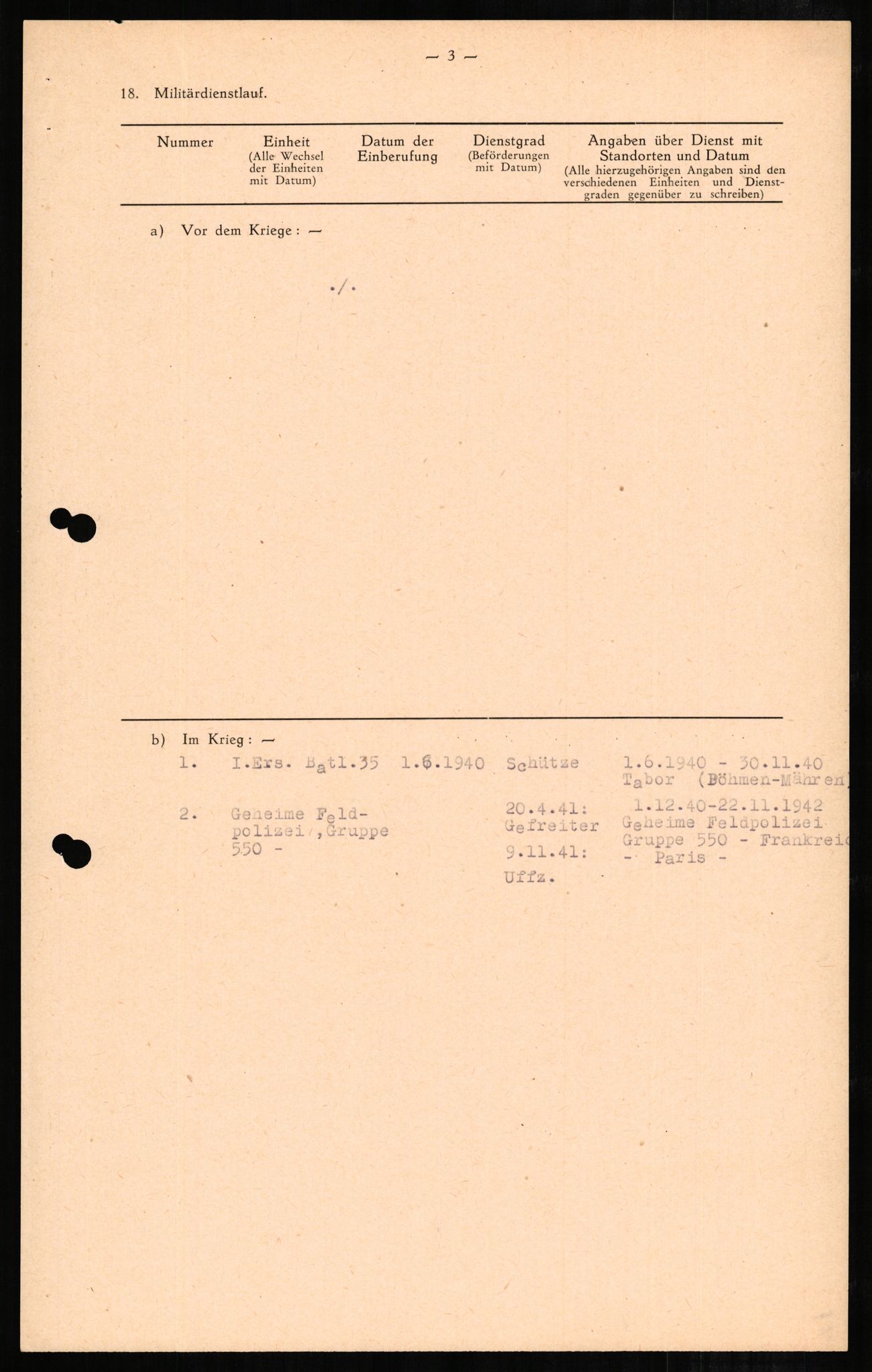 Forsvaret, Forsvarets overkommando II, RA/RAFA-3915/D/Db/L0003: CI Questionaires. Tyske okkupasjonsstyrker i Norge. Tyskere., 1945-1946, s. 322