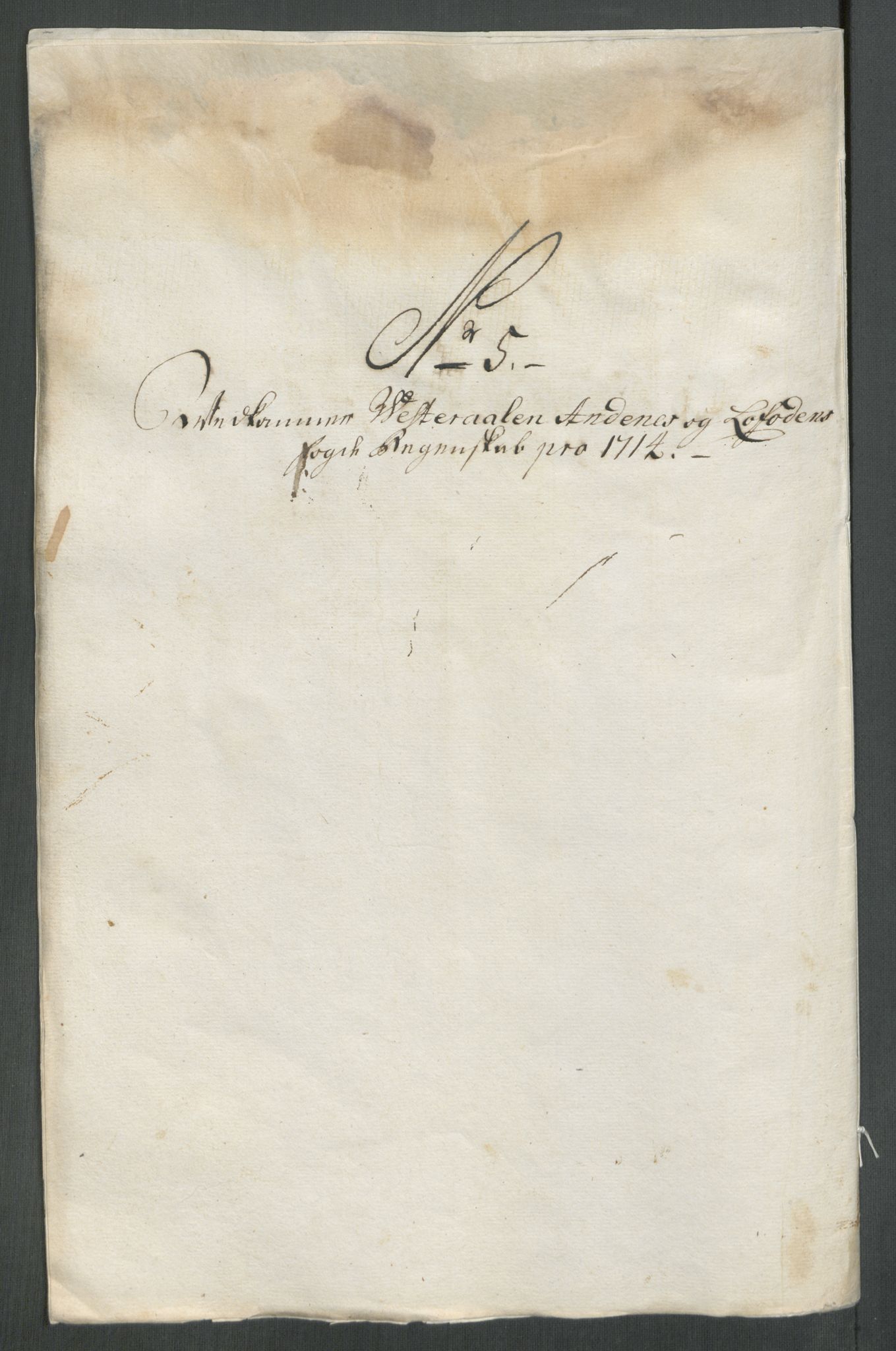 Rentekammeret inntil 1814, Reviderte regnskaper, Fogderegnskap, AV/RA-EA-4092/R67/L4680: Fogderegnskap Vesterålen, Andenes og Lofoten, 1714, s. 77