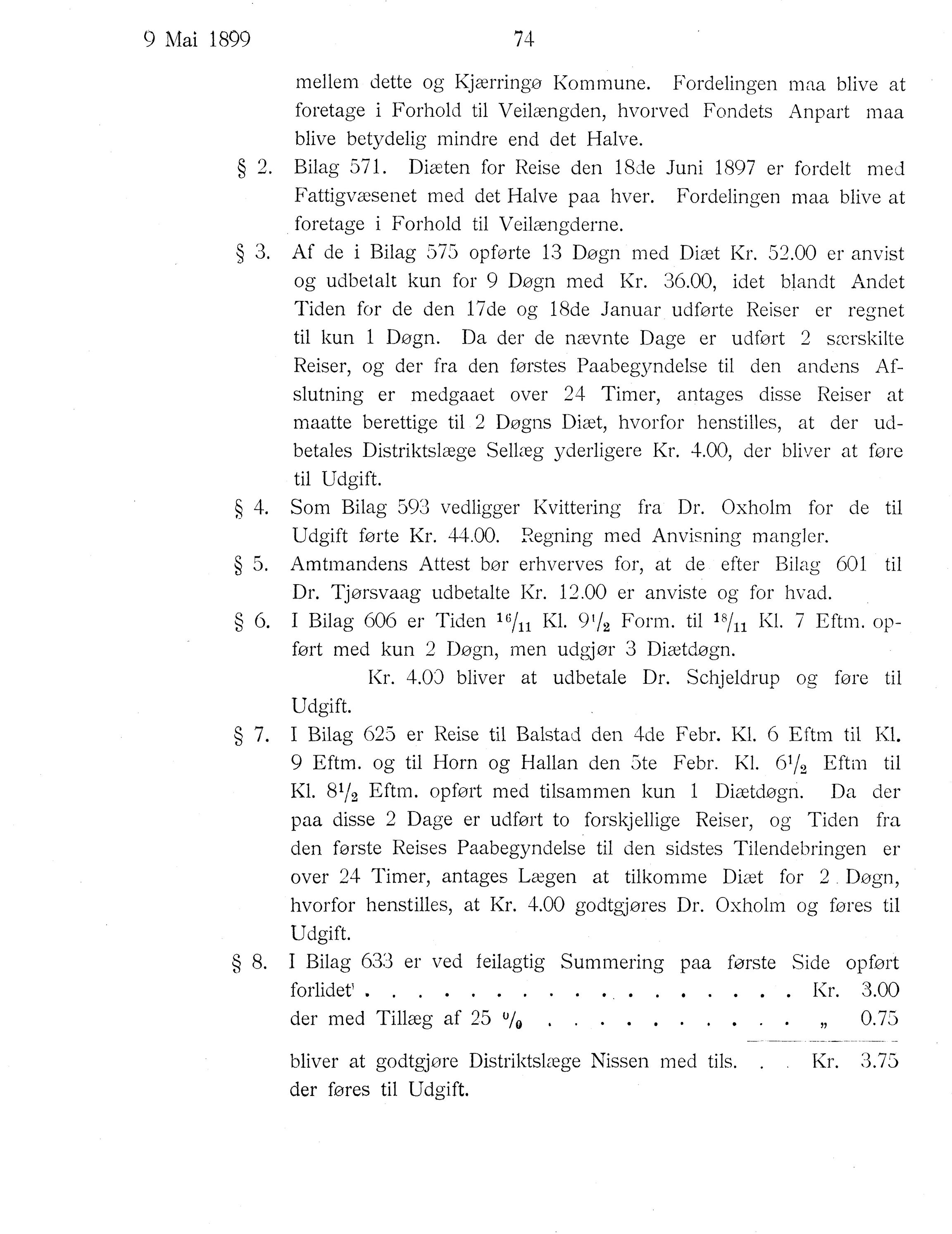 Nordland Fylkeskommune. Fylkestinget, AIN/NFK-17/176/A/Ac/L0022: Fylkestingsforhandlinger 1899, 1899