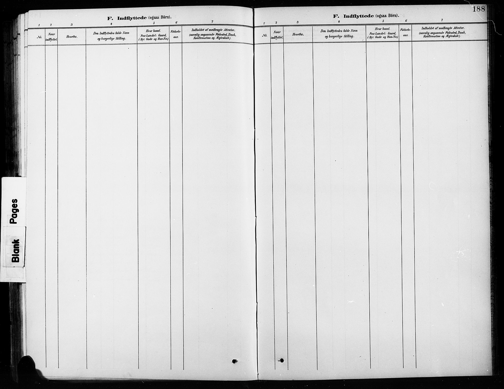 Vardal prestekontor, SAH/PREST-100/H/Ha/Hab/L0010: Klokkerbok nr. 10, 1895-1903, s. 188