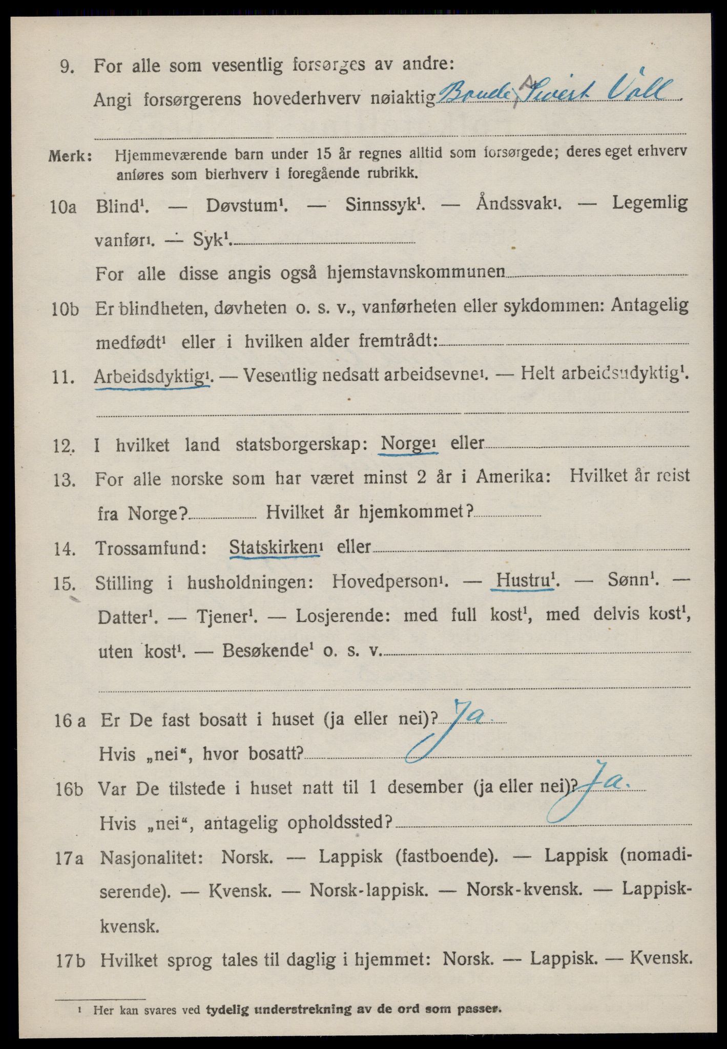 SAT, Folketelling 1920 for 1635 Rennebu herred, 1920, s. 1867