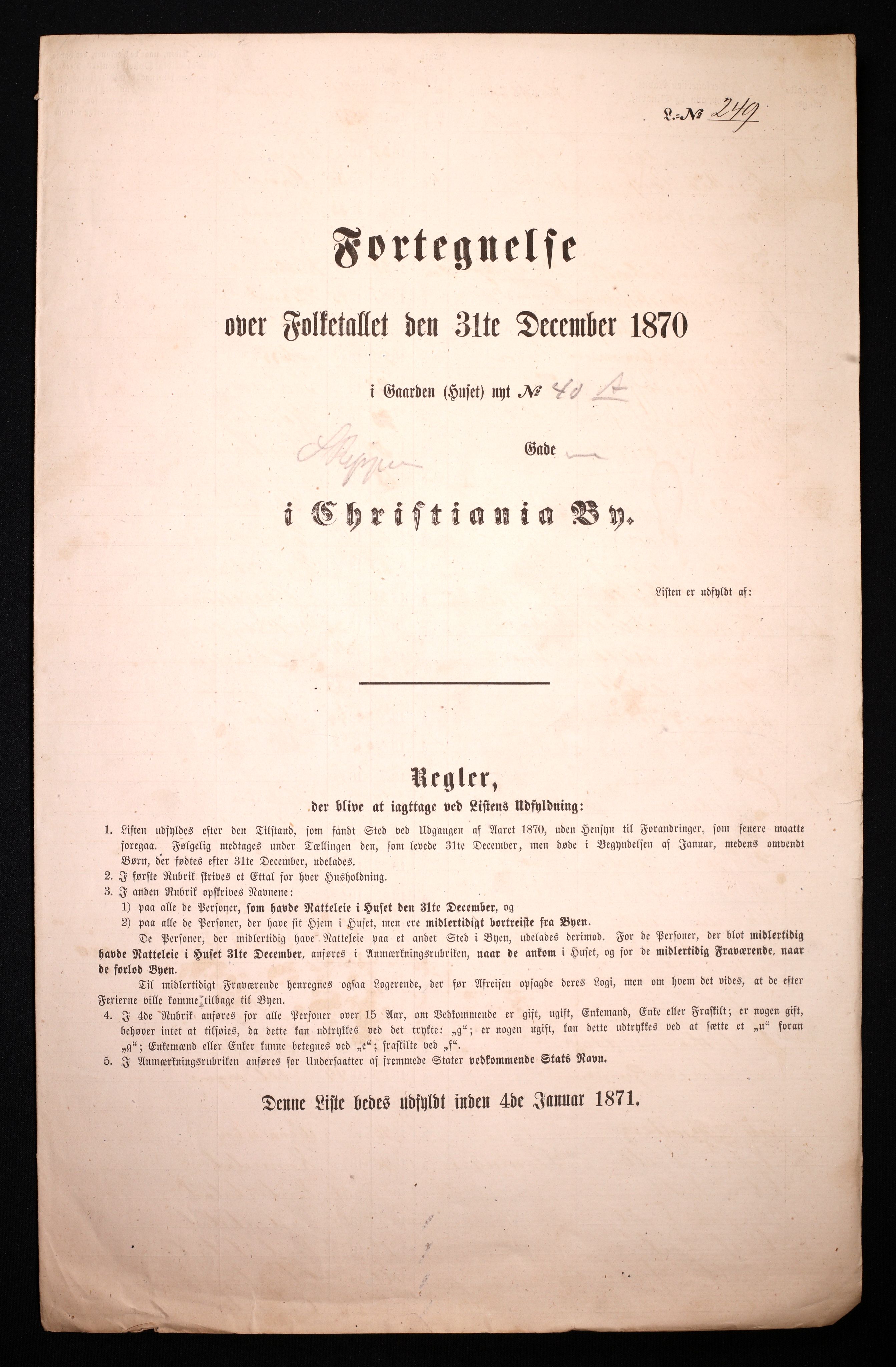 RA, Folketelling 1870 for 0301 Kristiania kjøpstad, 1870, s. 3397