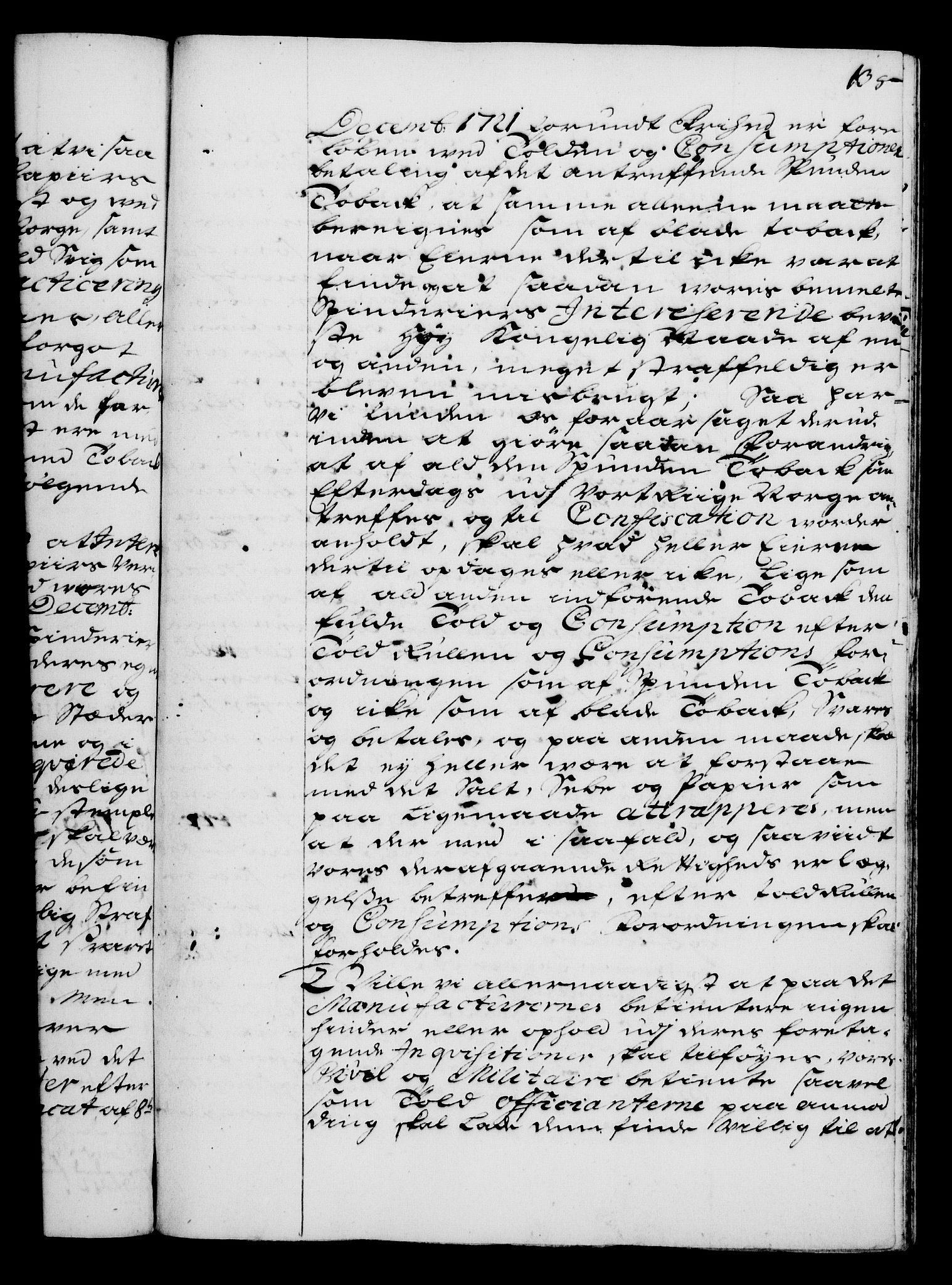 Rentekammeret, Kammerkanselliet, RA/EA-3111/G/Gg/Gga/L0003: Norsk ekspedisjonsprotokoll med register (merket RK 53.3), 1727-1734, s. 135