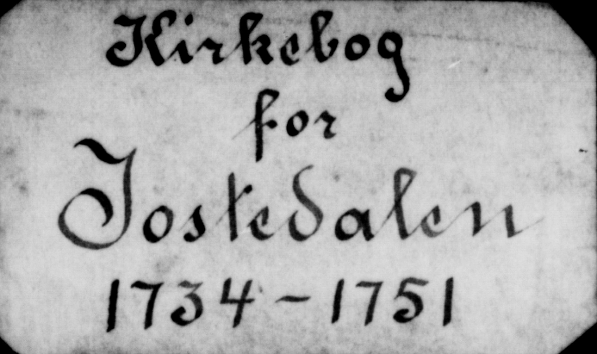 Jostedal sokneprestembete, SAB/A-80601/H/Haa/Haaa/L0001: Ministerialbok nr. A 1, 1733-1751