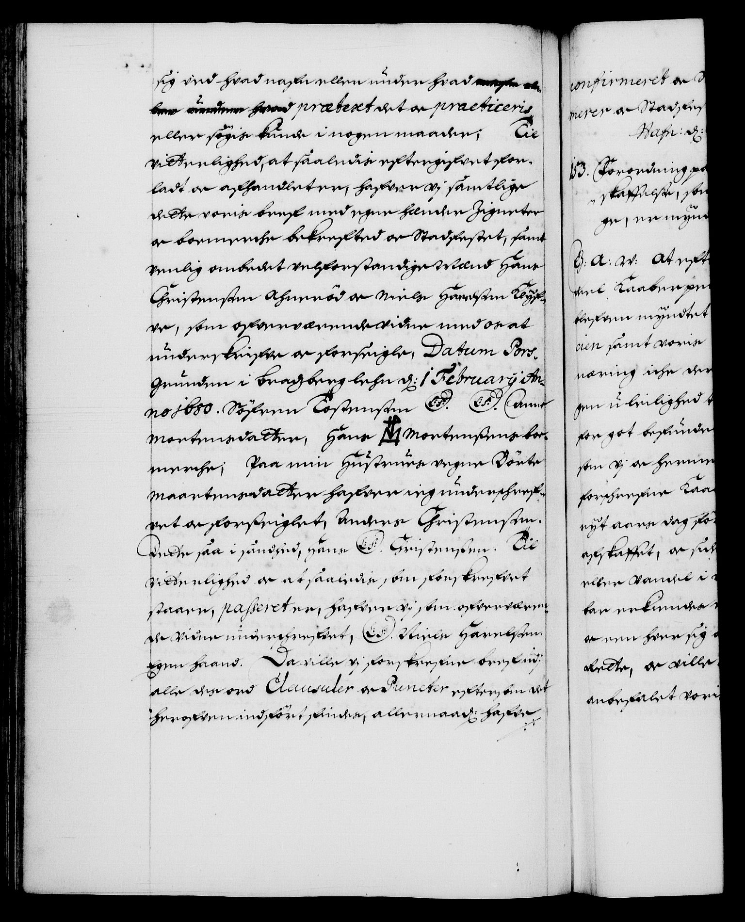 Danske Kanselli 1572-1799, RA/EA-3023/F/Fc/Fca/Fcaa/L0013: Norske registre (mikrofilm), 1681-1684, s. 252b