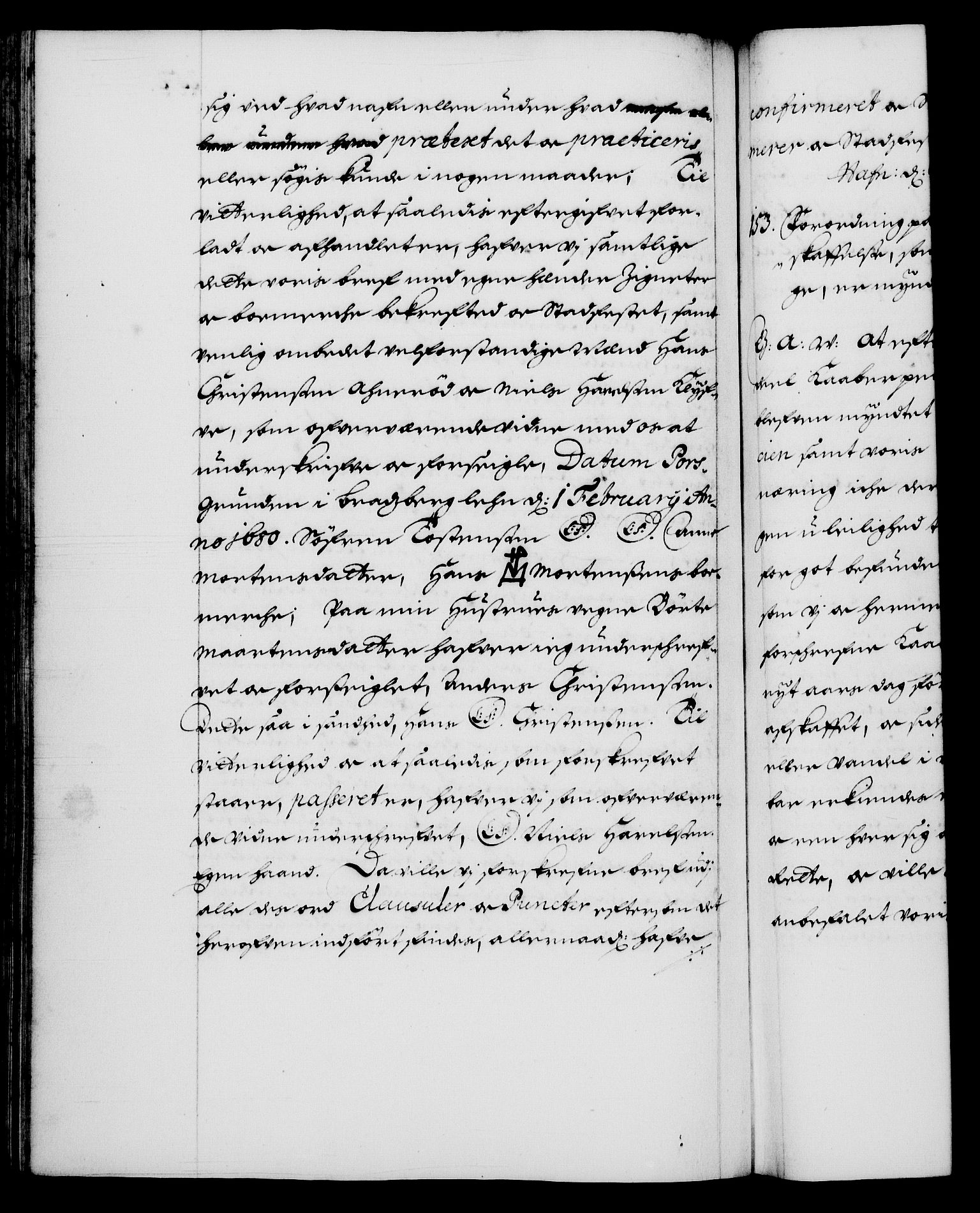 Danske Kanselli 1572-1799, AV/RA-EA-3023/F/Fc/Fca/Fcaa/L0013: Norske registre (mikrofilm), 1681-1684, s. 252b