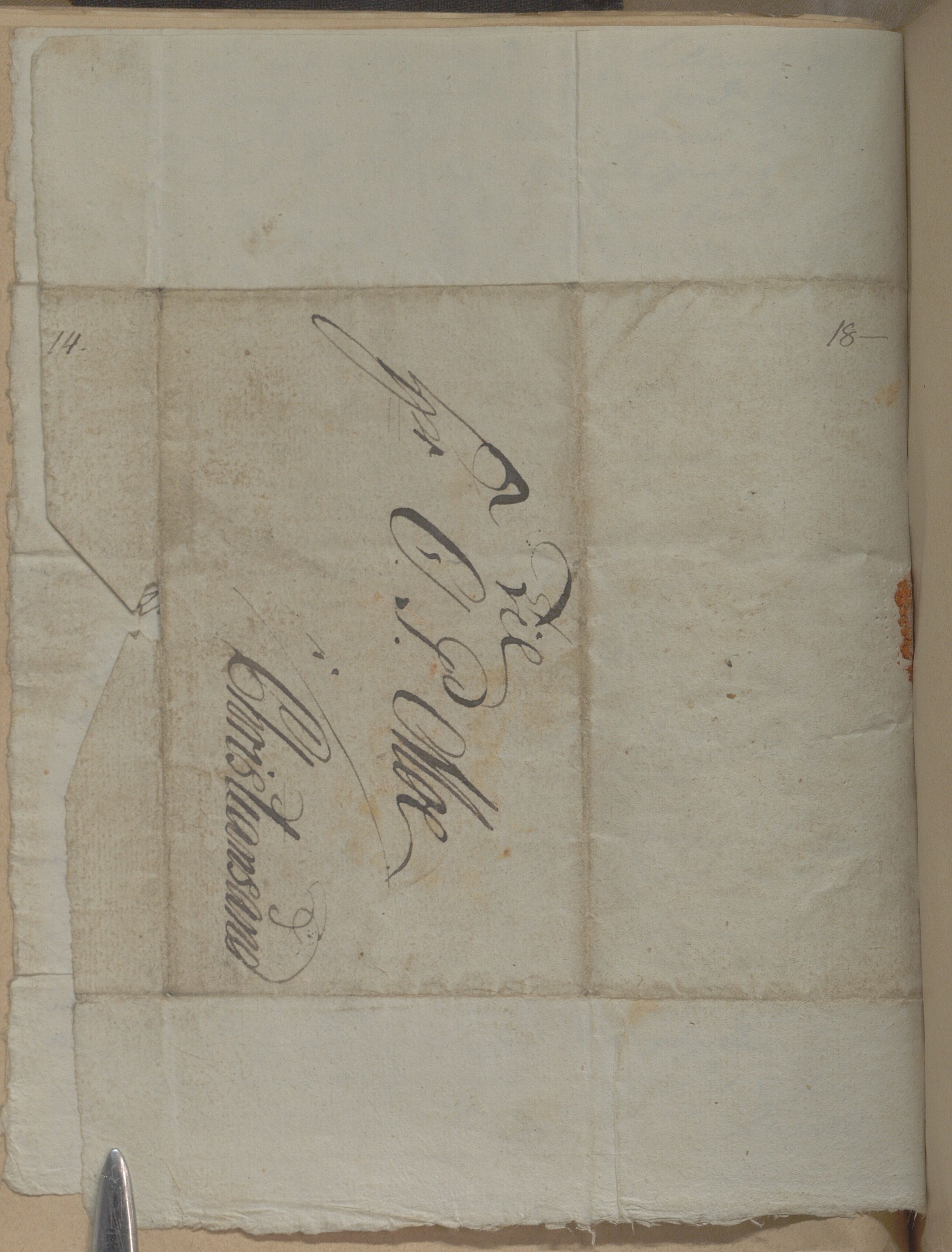 Heggtveitsamlingen, TMF/A-1007/H/L0050: Innbundne brev, Ms A, med innlagt registratur. , 1800-1850