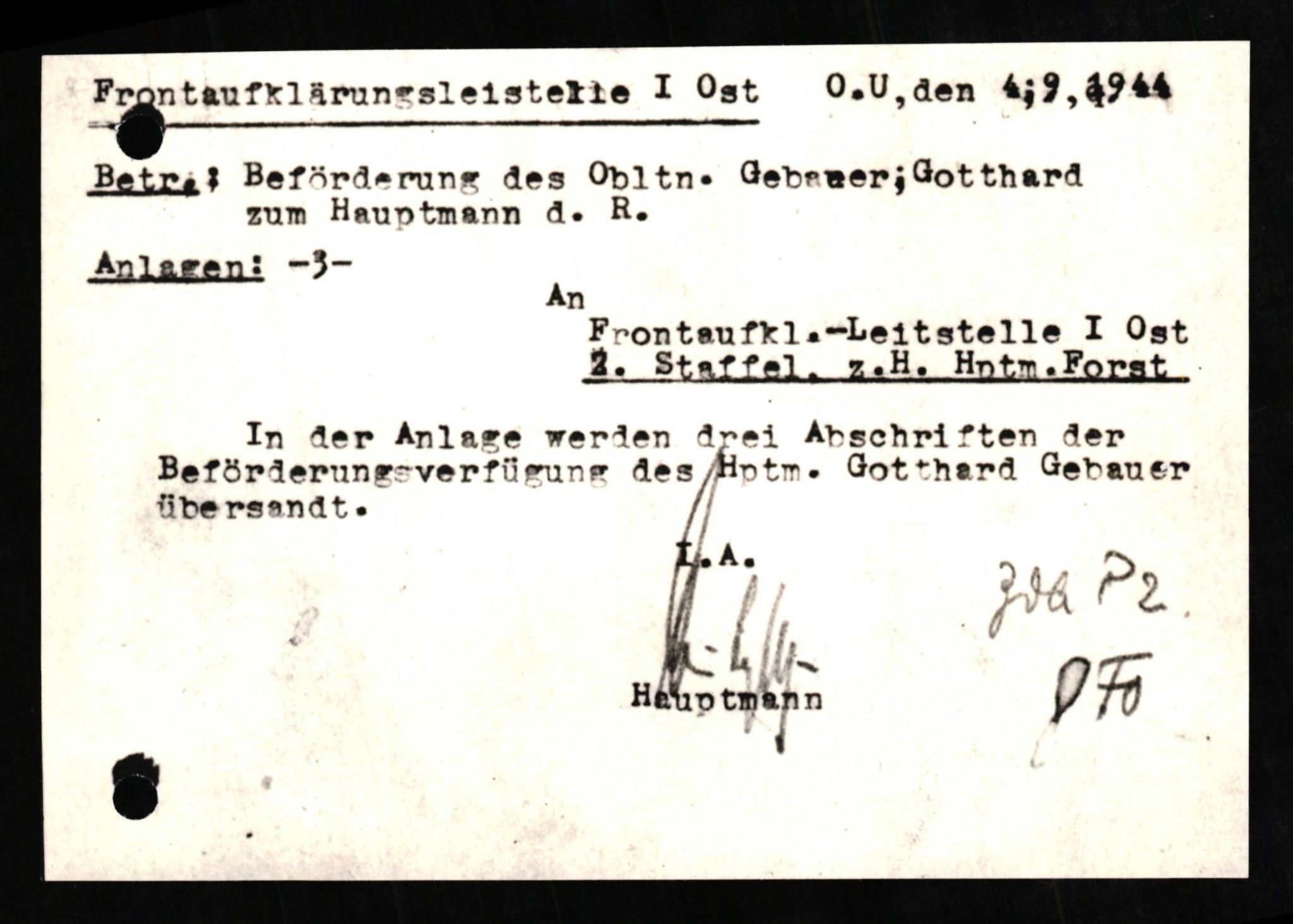 Forsvaret, Forsvarets overkommando II, AV/RA-RAFA-3915/D/Db/L0009: CI Questionaires. Tyske okkupasjonsstyrker i Norge. Tyskere., 1945-1946, s. 196