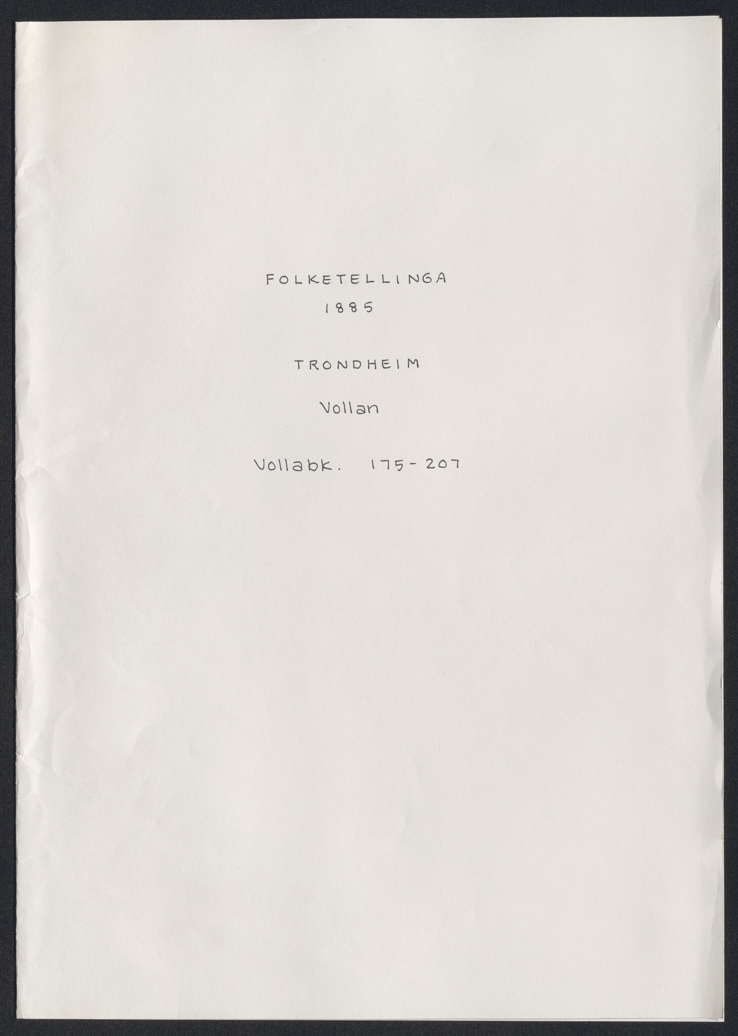 SAT, Folketelling 1885 for 1601 Trondheim kjøpstad, 1885, s. 2446