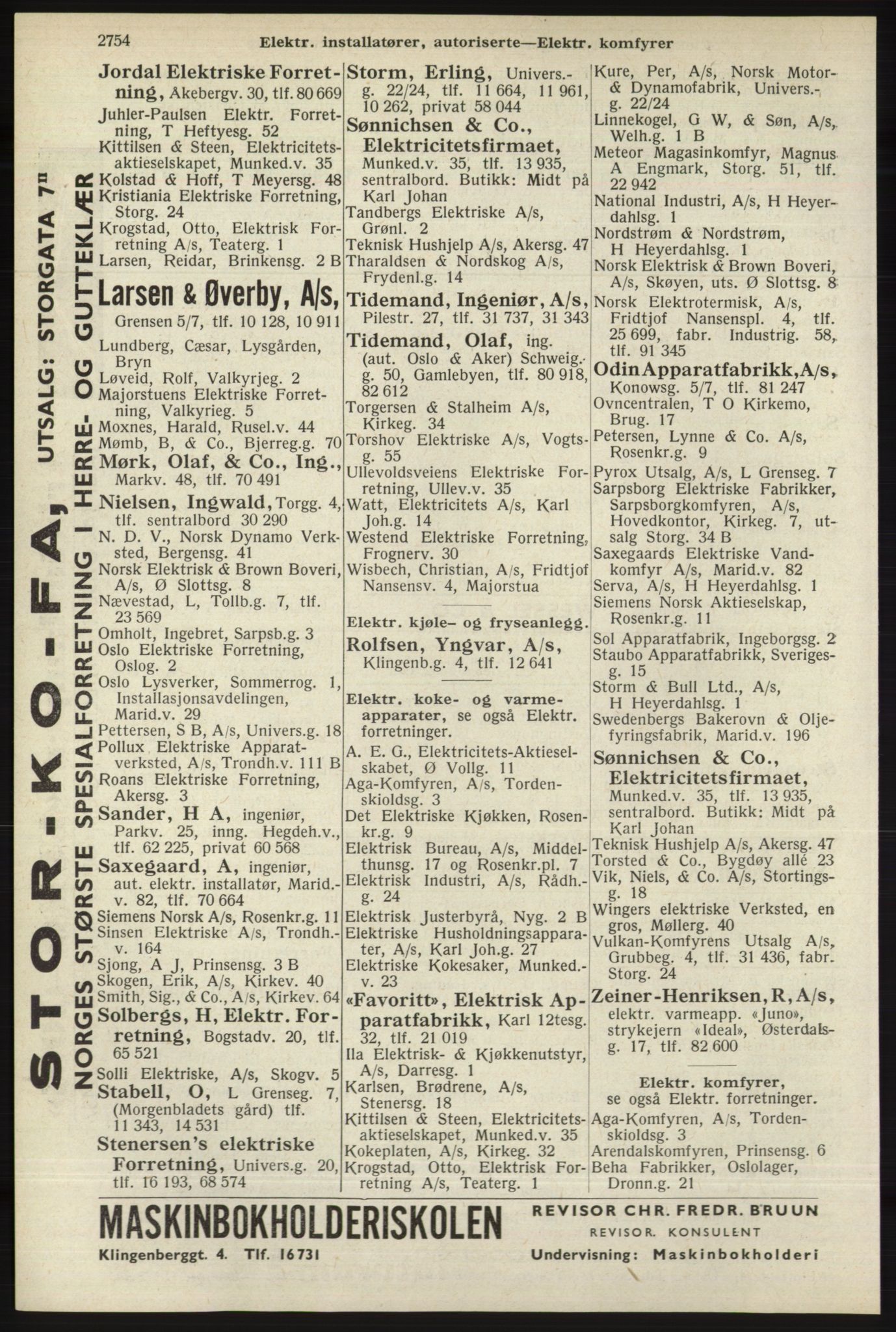 Kristiania/Oslo adressebok, PUBL/-, 1940, s. 2704