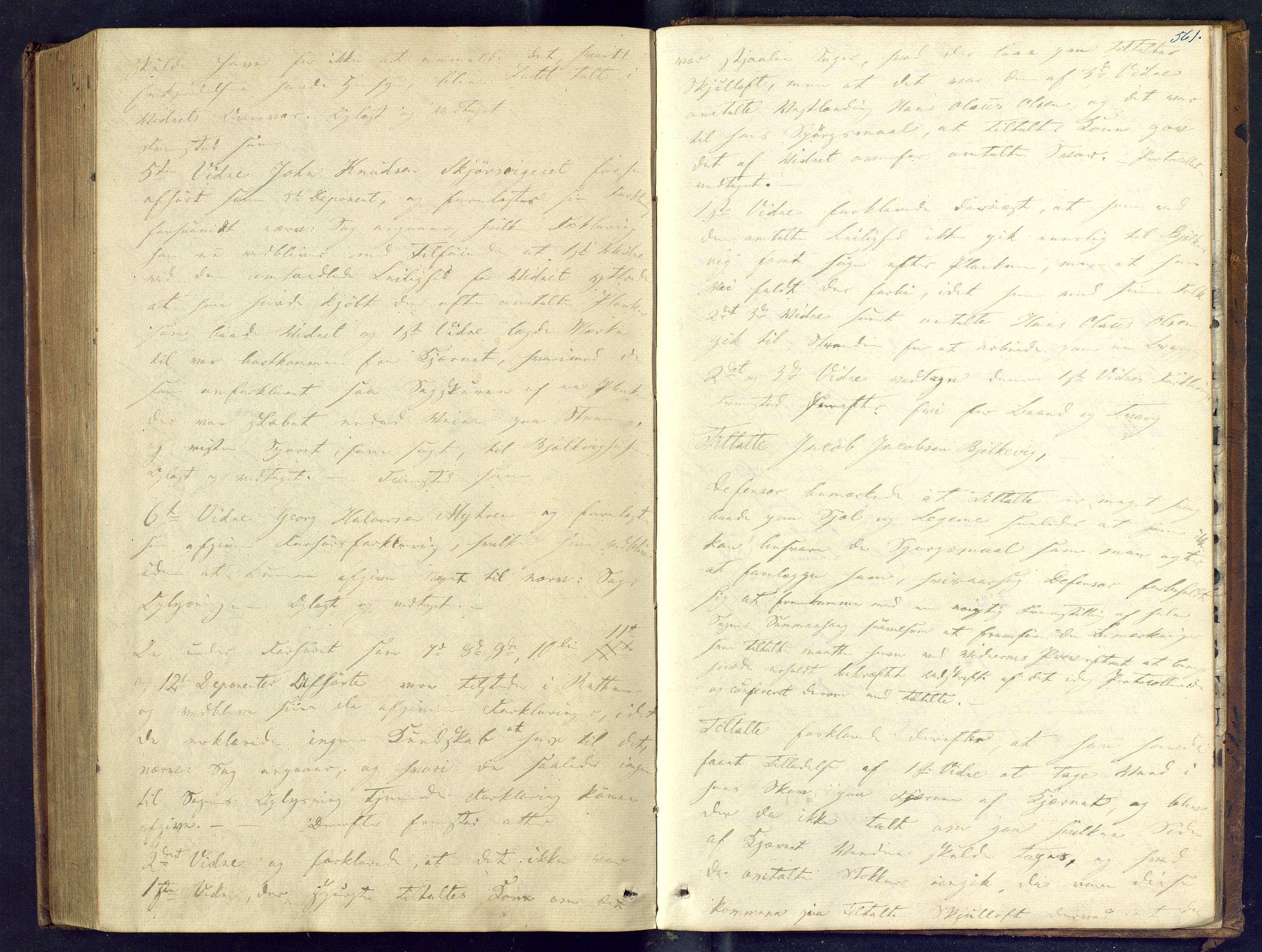 Bamble sorenskriveri, AV/SAKO-A-214/F/Fc/Fcb/L0003: Ekstrarettprotokoll, 1854-1859, s. 560-561