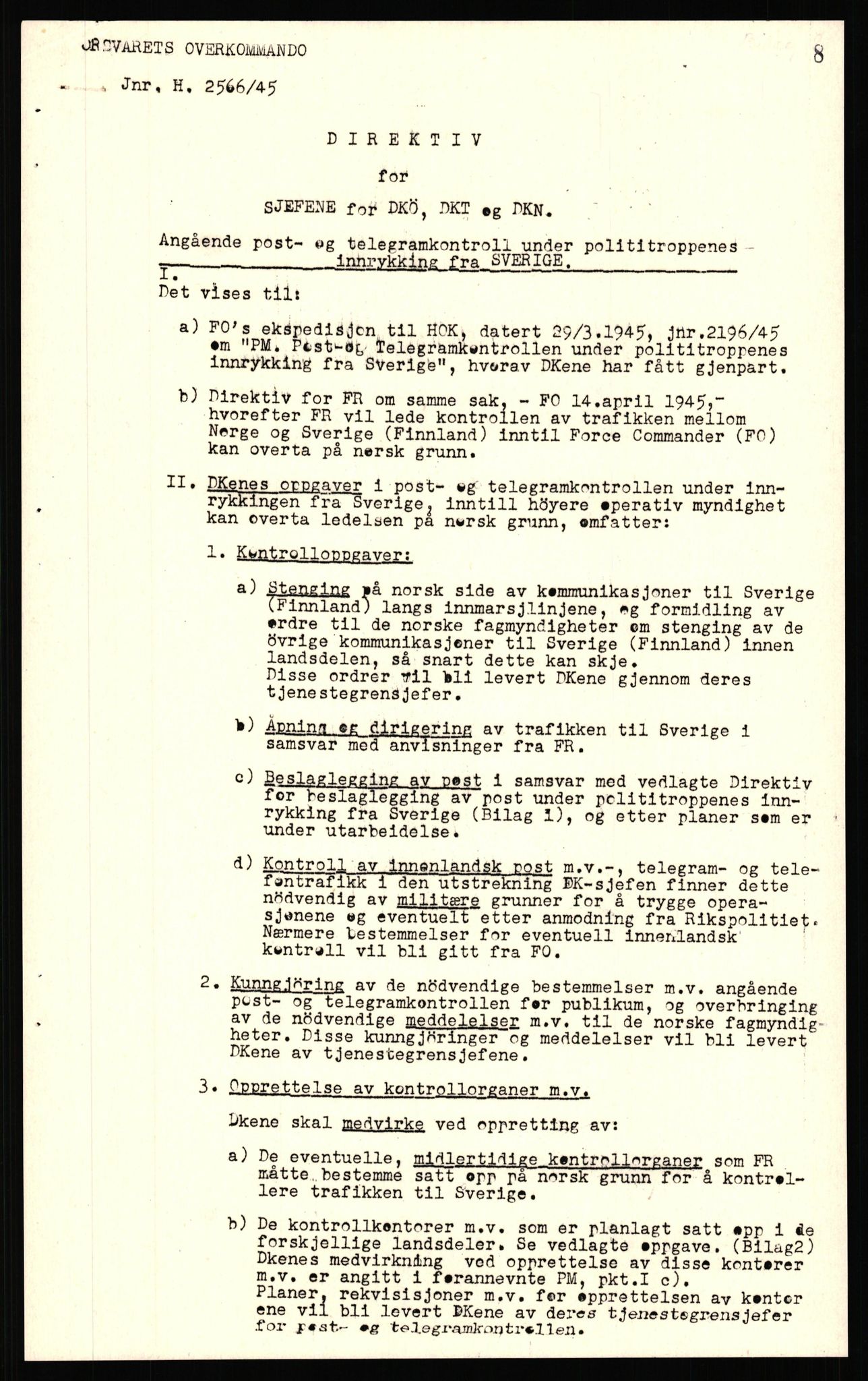 Forsvaret, Forsvarets krigshistoriske avdeling, AV/RA-RAFA-2017/Y/Yf/L0211: II-C-11-2140  -  Forsvarets overkommandos virksomhet utenfor Norge, 1940-1945, s. 781