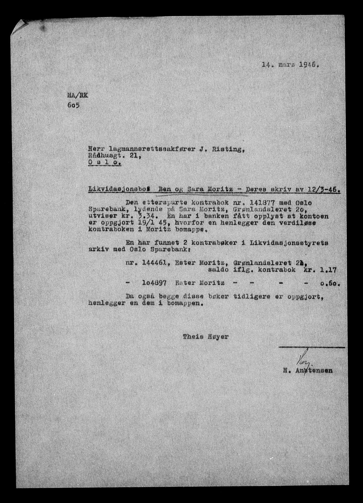 Justisdepartementet, Tilbakeføringskontoret for inndratte formuer, AV/RA-S-1564/H/Hc/Hcc/L0966: --, 1945-1947, s. 86