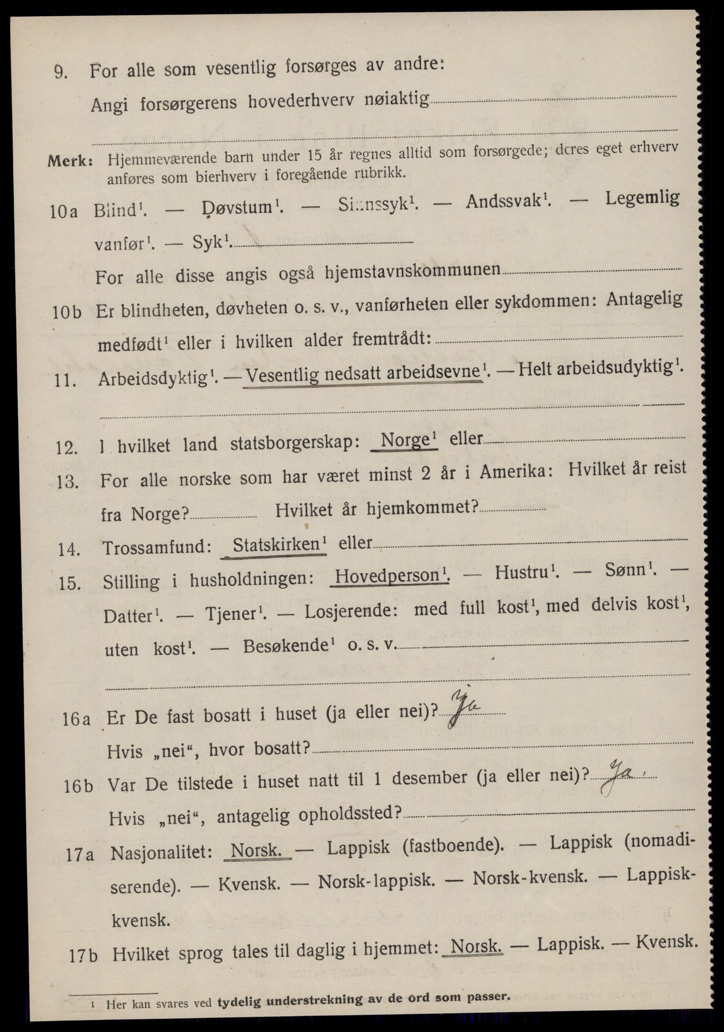 SAT, Folketelling 1920 for 1615 Sandstad herred, 1920, s. 2086