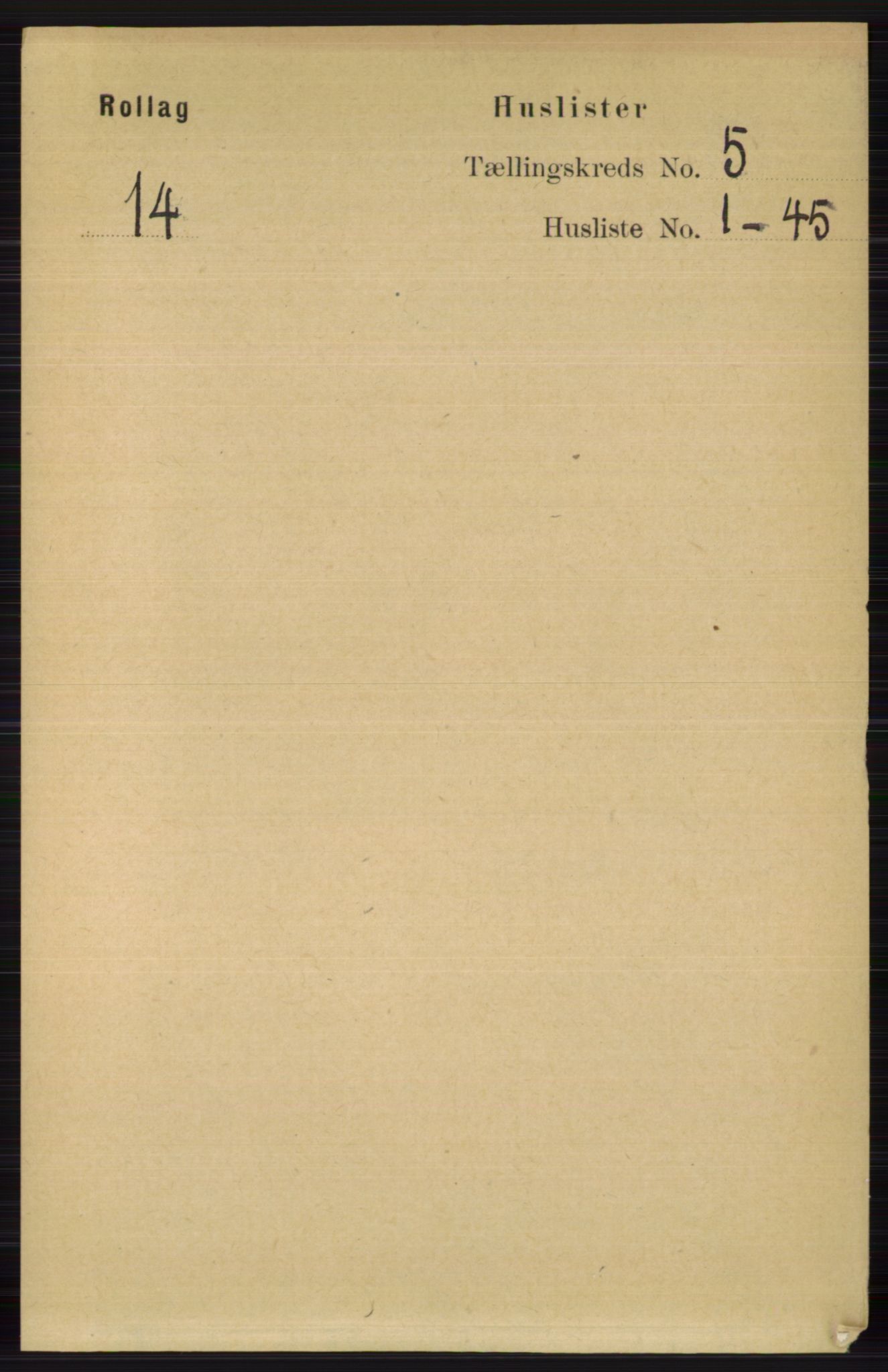RA, Folketelling 1891 for 0632 Rollag herred, 1891, s. 1631