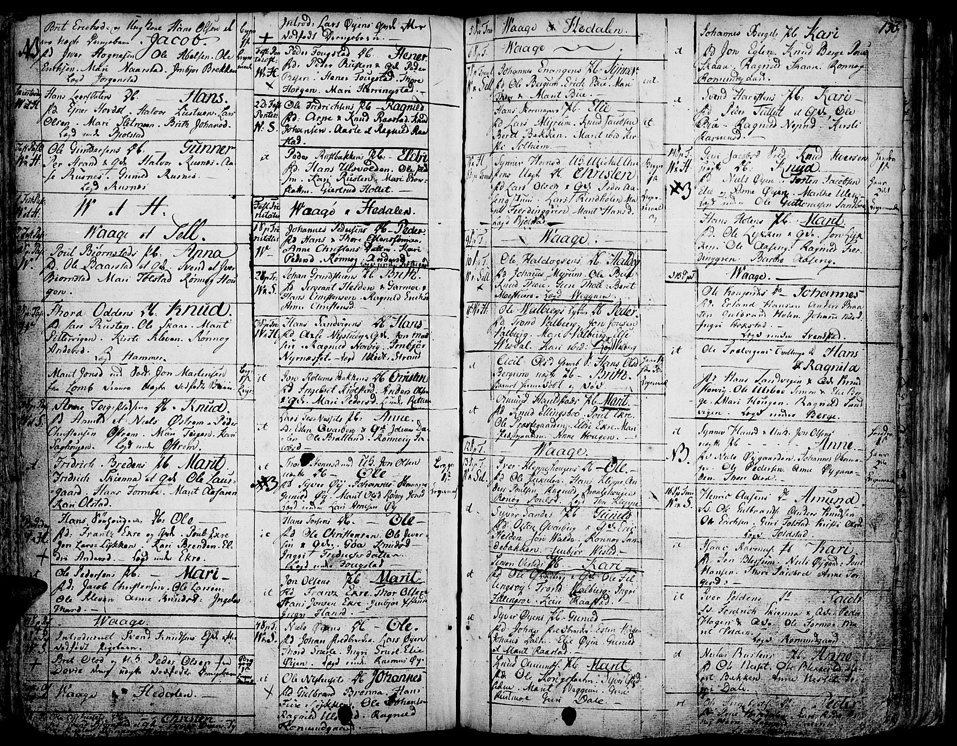Vågå prestekontor, AV/SAH-PREST-076/H/Ha/Haa/L0001: Ministerialbok nr. 1, 1739-1810, s. 136