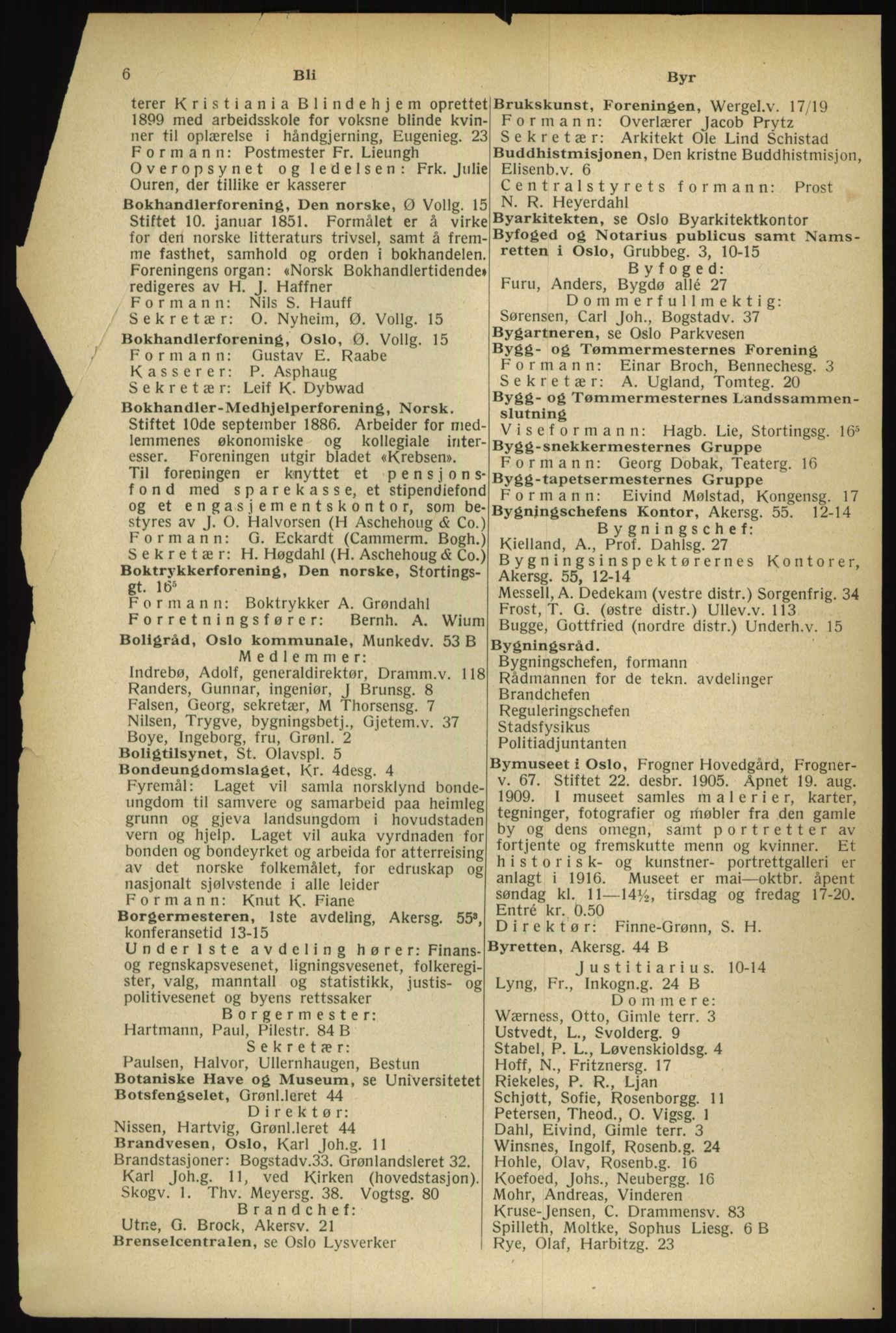 Kristiania/Oslo adressebok, PUBL/-, 1933, s. 6