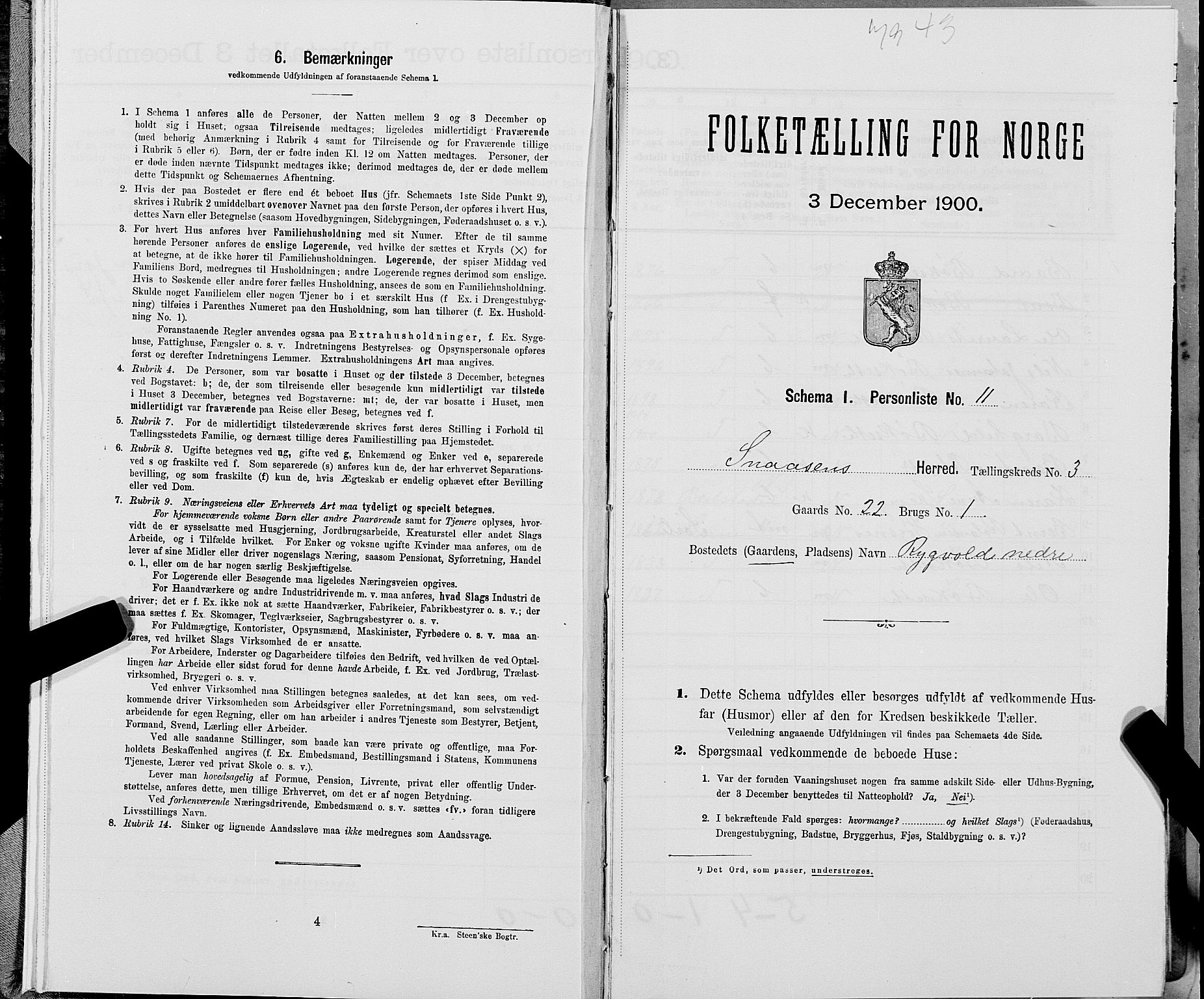 SAT, Folketelling 1900 for 1736 Snåsa herred, 1900, s. 597