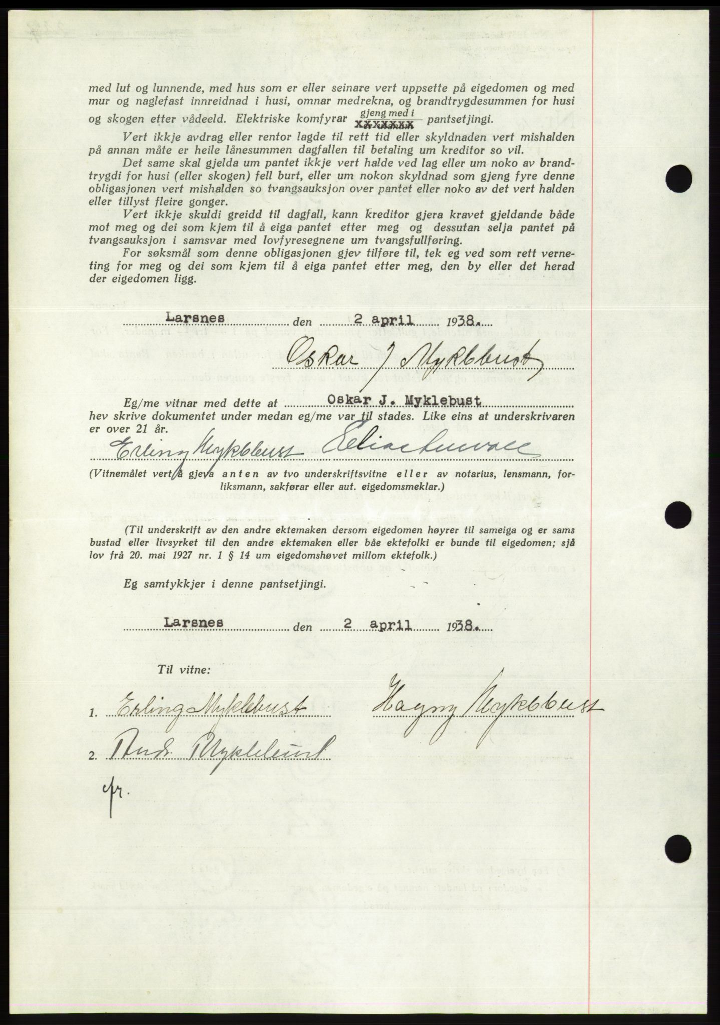 Søre Sunnmøre sorenskriveri, AV/SAT-A-4122/1/2/2C/L0065: Pantebok nr. 59, 1938-1938, Dagboknr: 658/1938