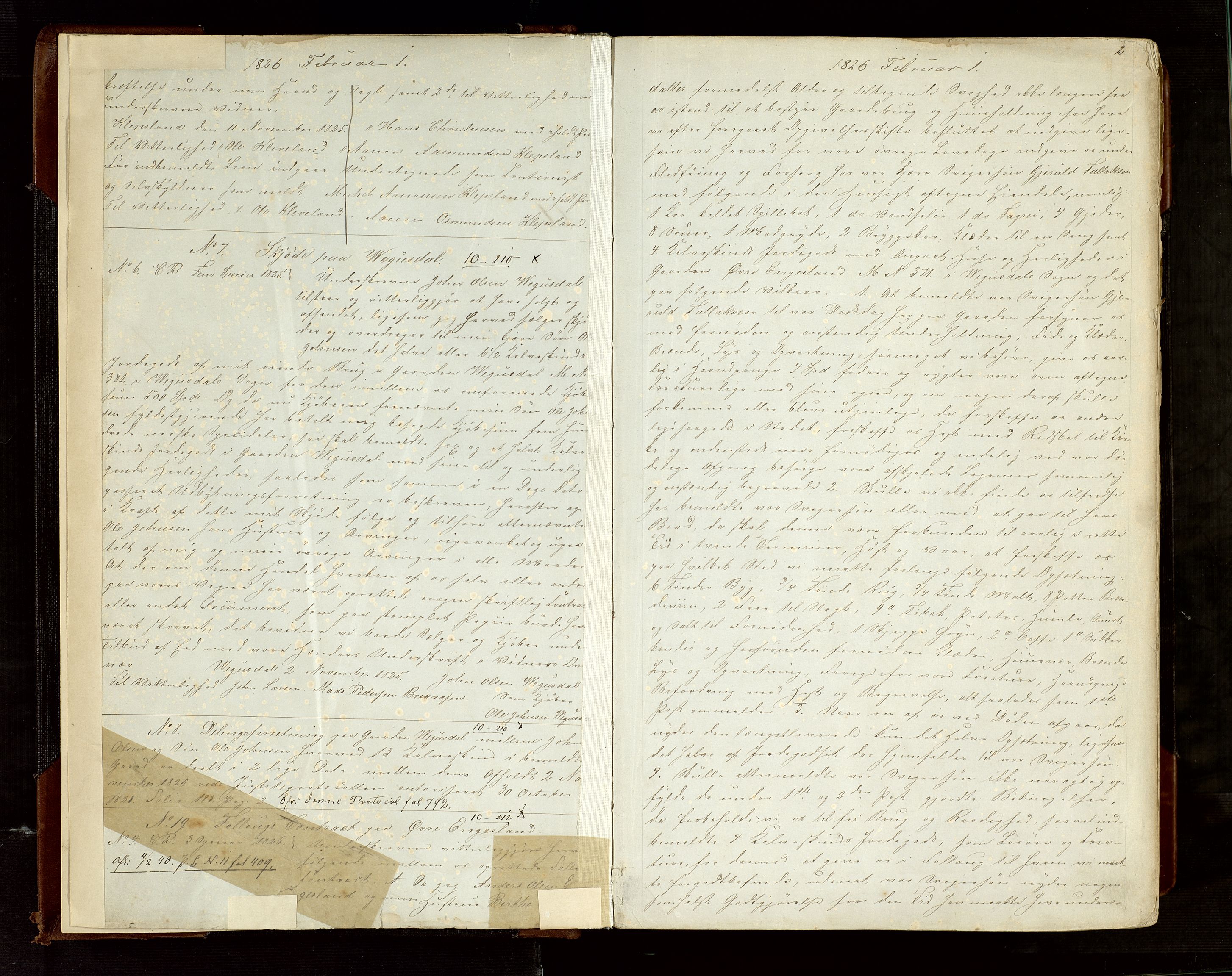Setesdal sorenskriveri, SAK/1221-0011/G/Gb/L0055: Pantebok nr. 2, 1826-1852, s. 2