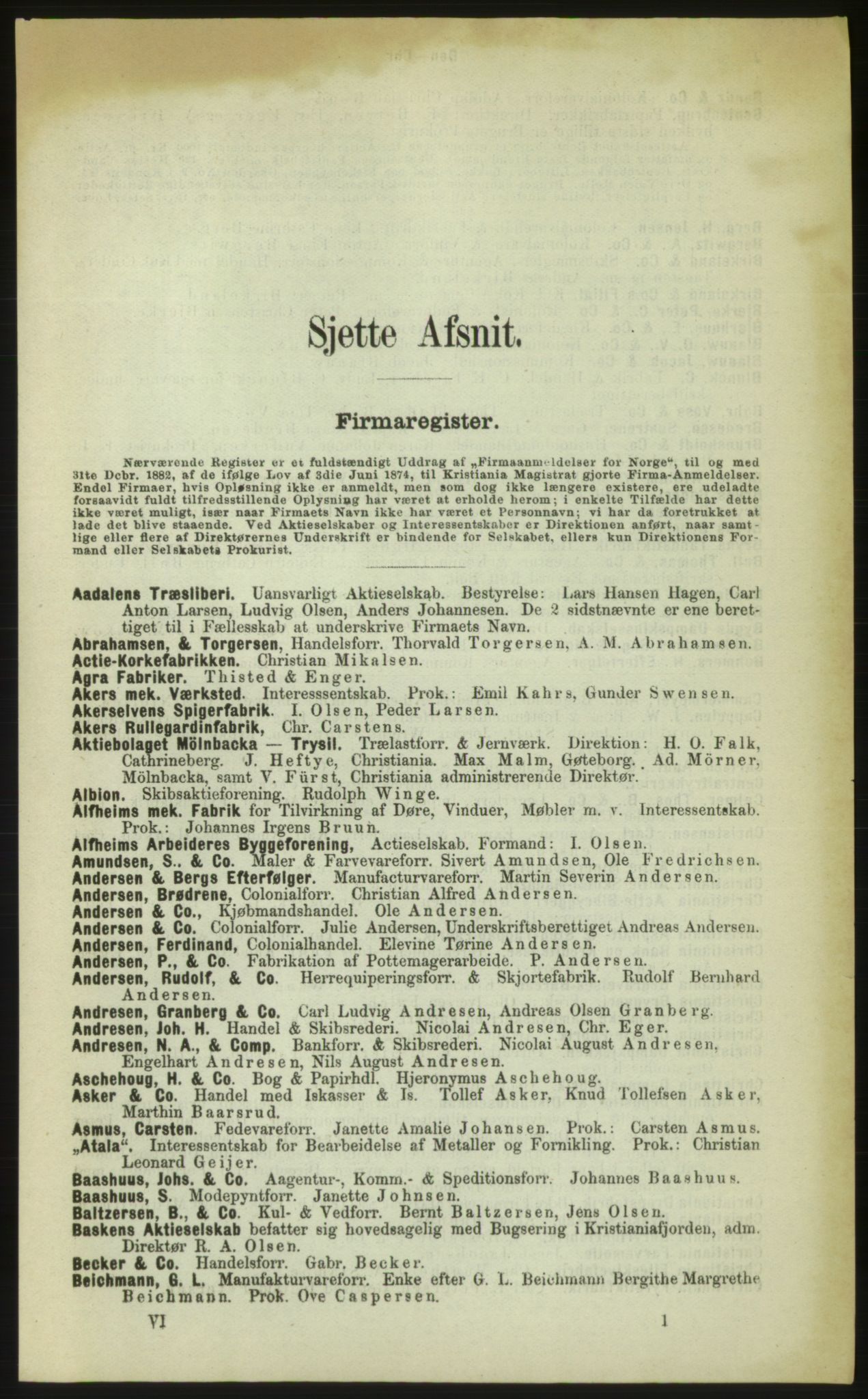 Kristiania/Oslo adressebok, PUBL/-, 1883, s. 1