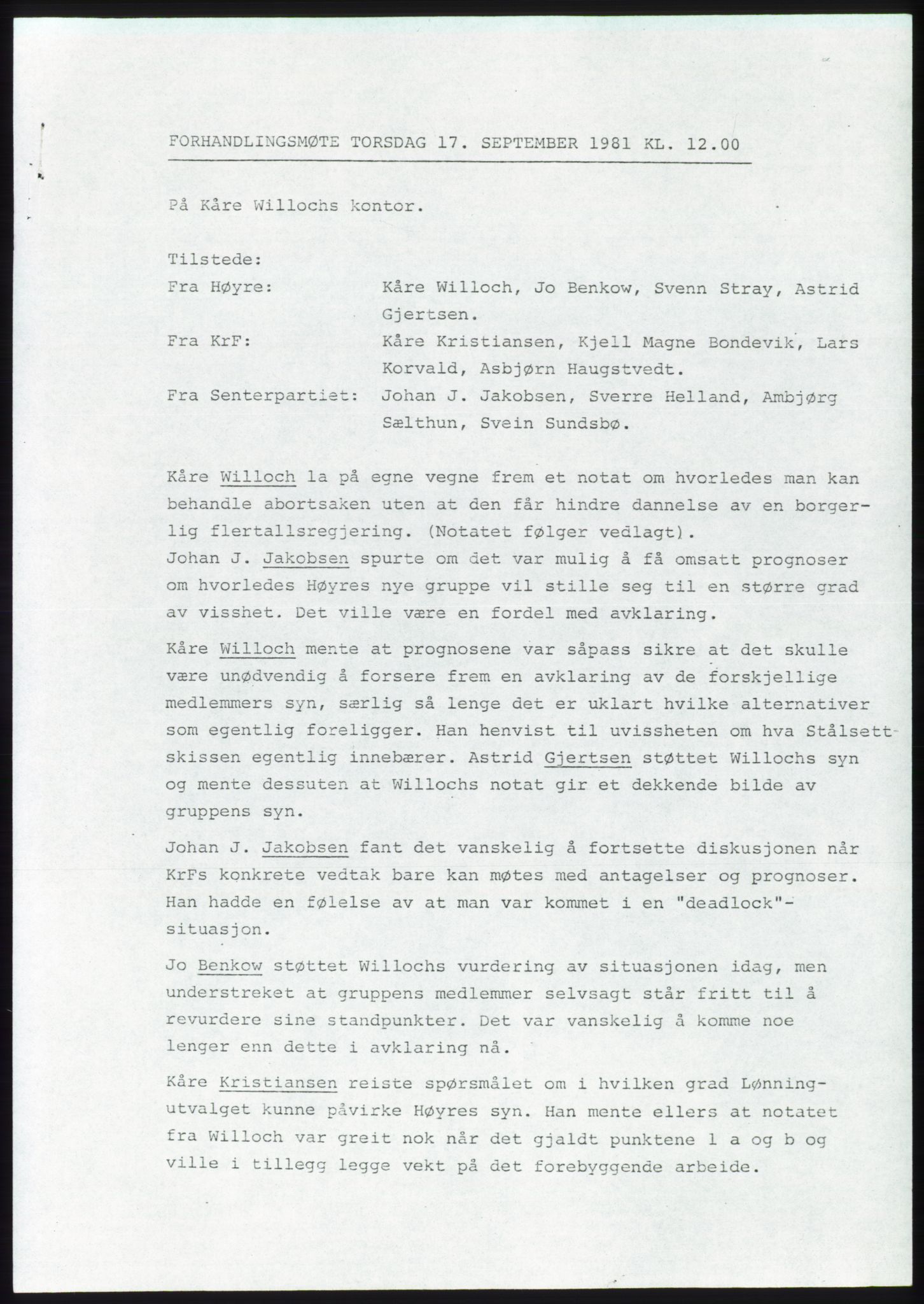 Forhandlingsmøtene 1981 mellom Høyre, KrF og Senterpartiet om dannelse av regjering, RA/PA-0695/A/L0001: Forhandlingsprotokoll, 1981, s. 6