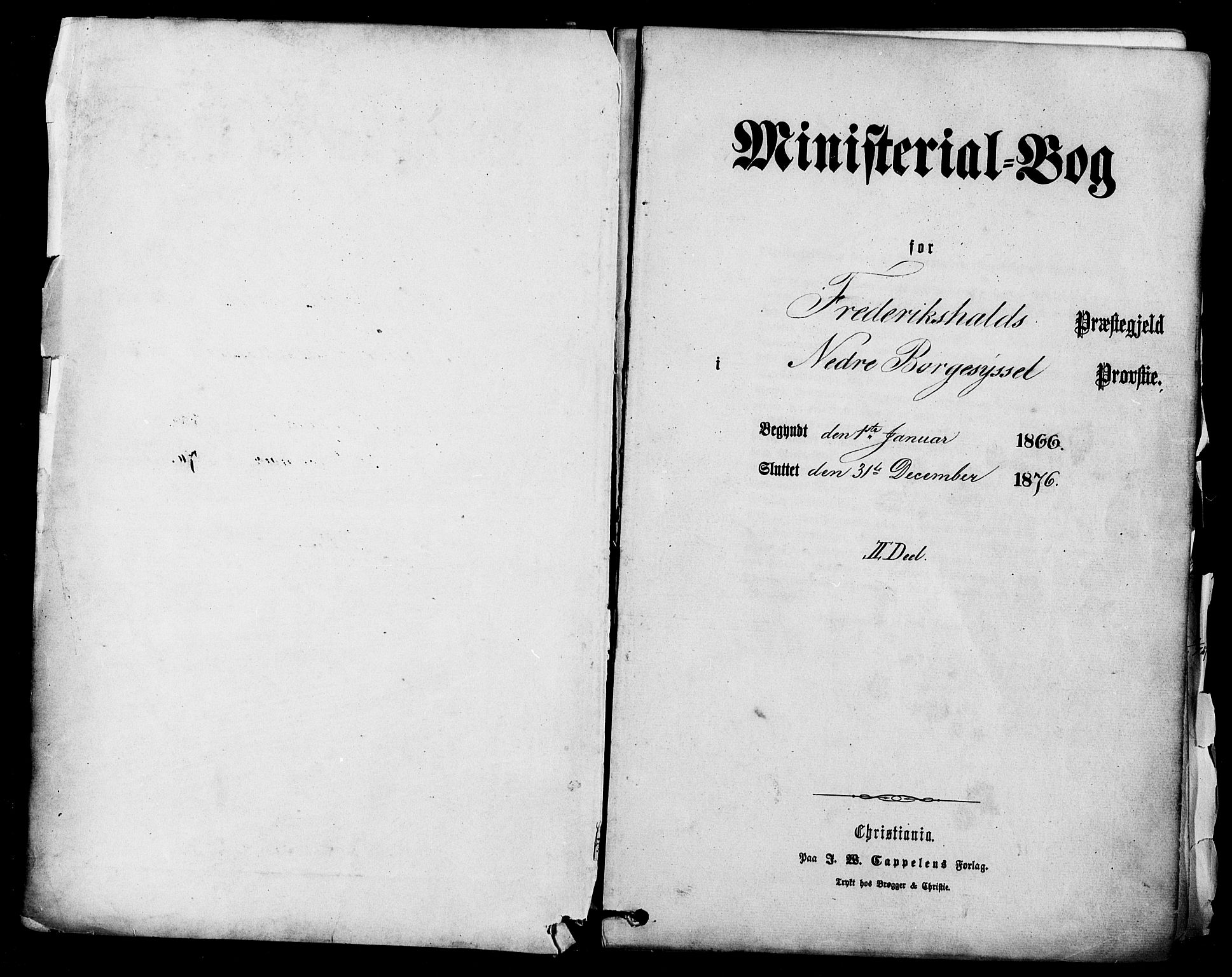 Halden prestekontor Kirkebøker, SAO/A-10909/F/Fa/L0010: Ministerialbok nr. I 10, 1866-1877