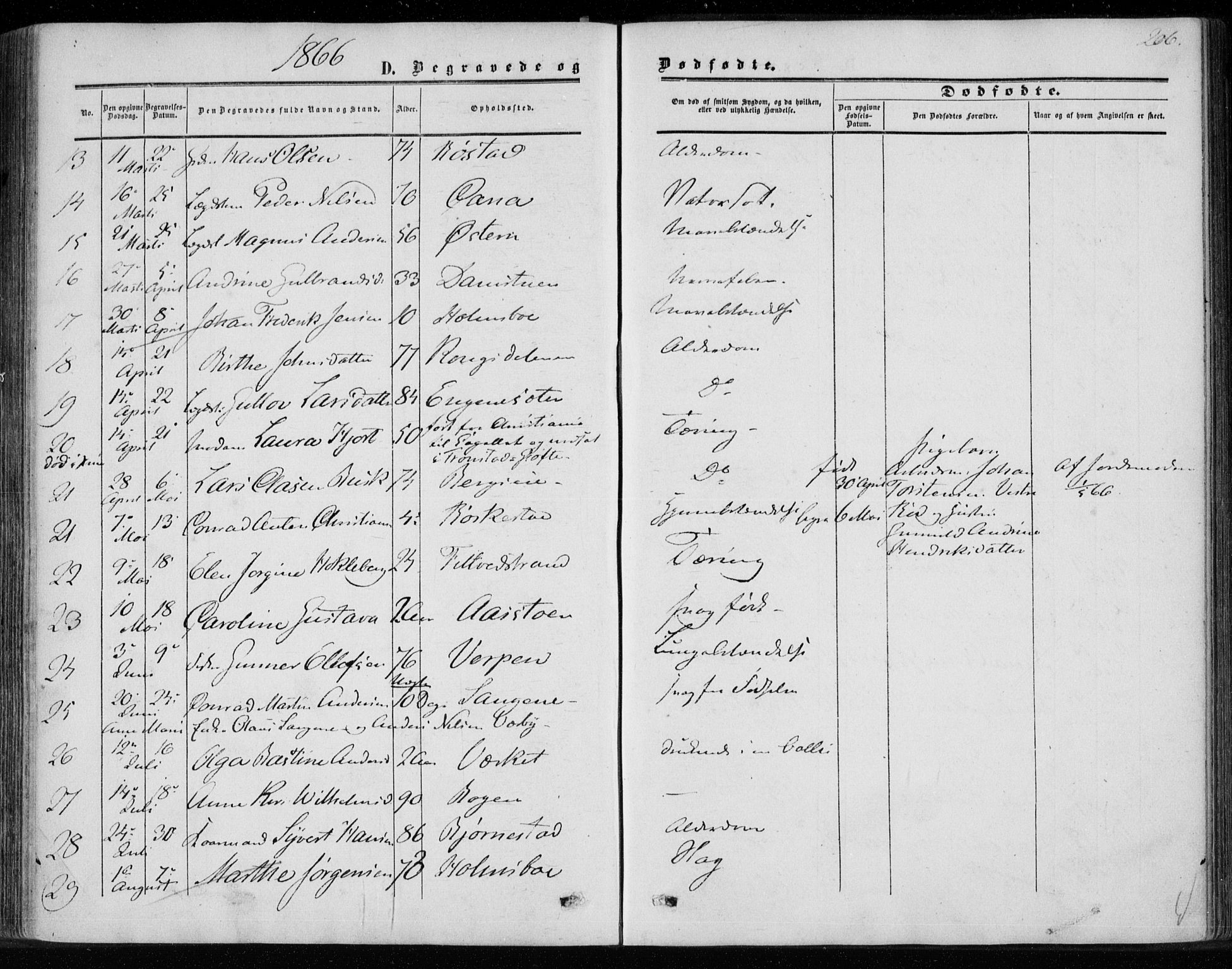 Hurum kirkebøker, AV/SAKO-A-229/F/Fa/L0012: Ministerialbok nr. 12, 1861-1875, s. 206