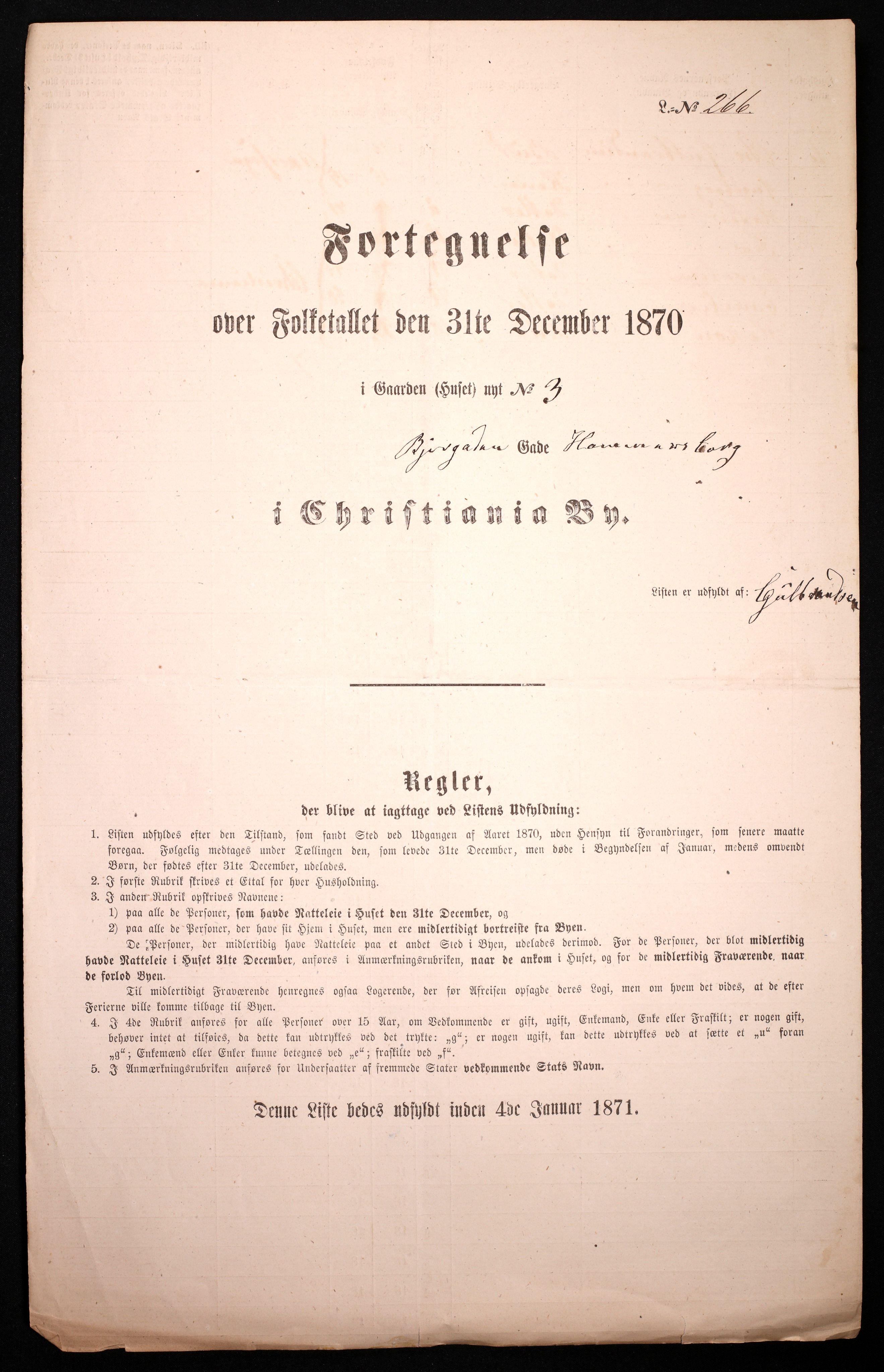 RA, Folketelling 1870 for 0301 Kristiania kjøpstad, 1870, s. 416