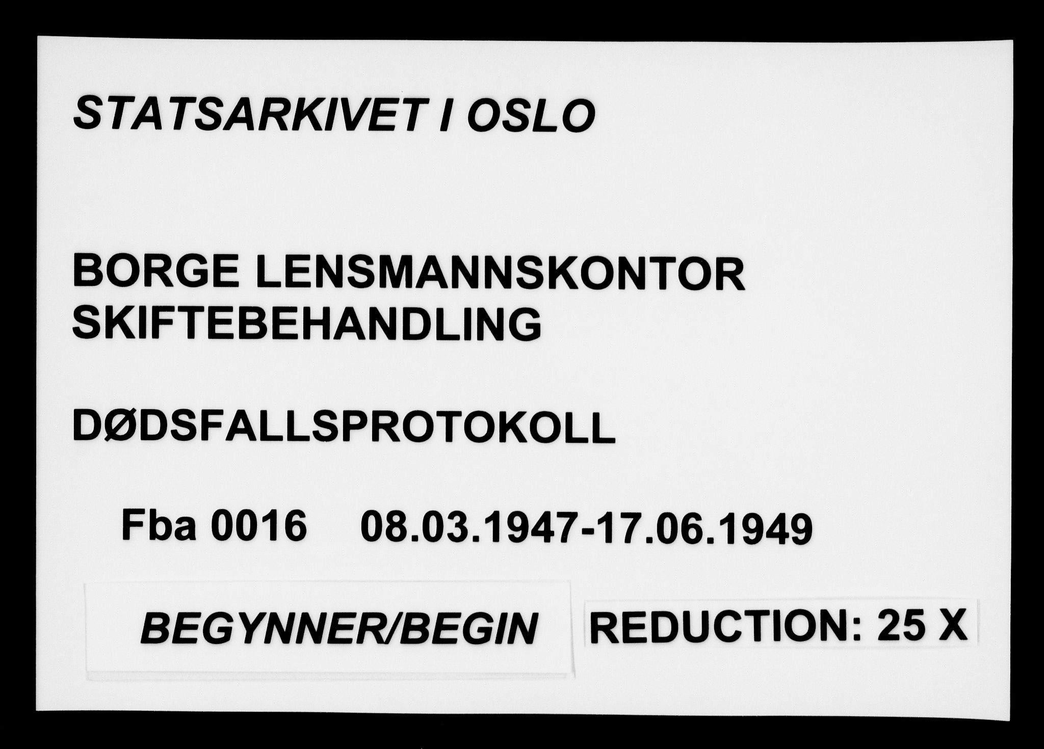 Borge i Østfold  lensmannskontor, SAO/A-10176/H/Ha/Haa/L0016: Dødsfallsprotokoll, 1947-1949