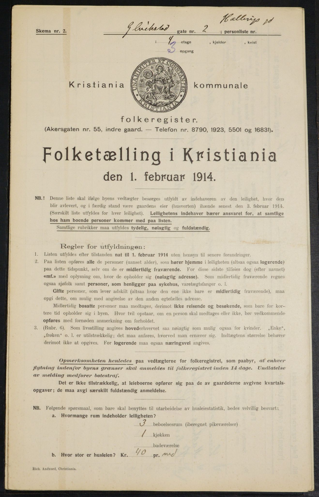 OBA, Kommunal folketelling 1.2.1914 for Kristiania, 1914, s. 29511