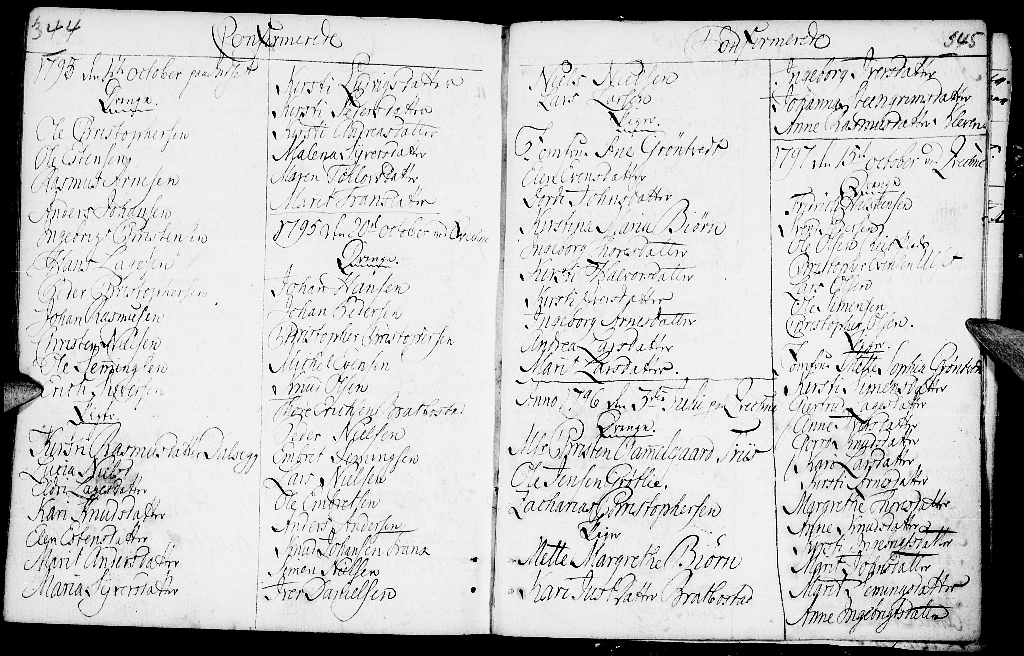 Kvikne prestekontor, AV/SAH-PREST-064/H/Ha/Haa/L0003: Ministerialbok nr. 3, 1785-1814, s. 344-345