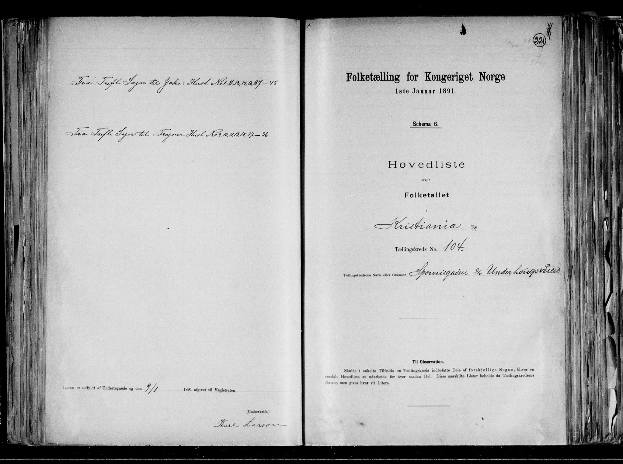 RA, Folketelling 1891 for 0301 Kristiania kjøpstad, 1891, s. 38207