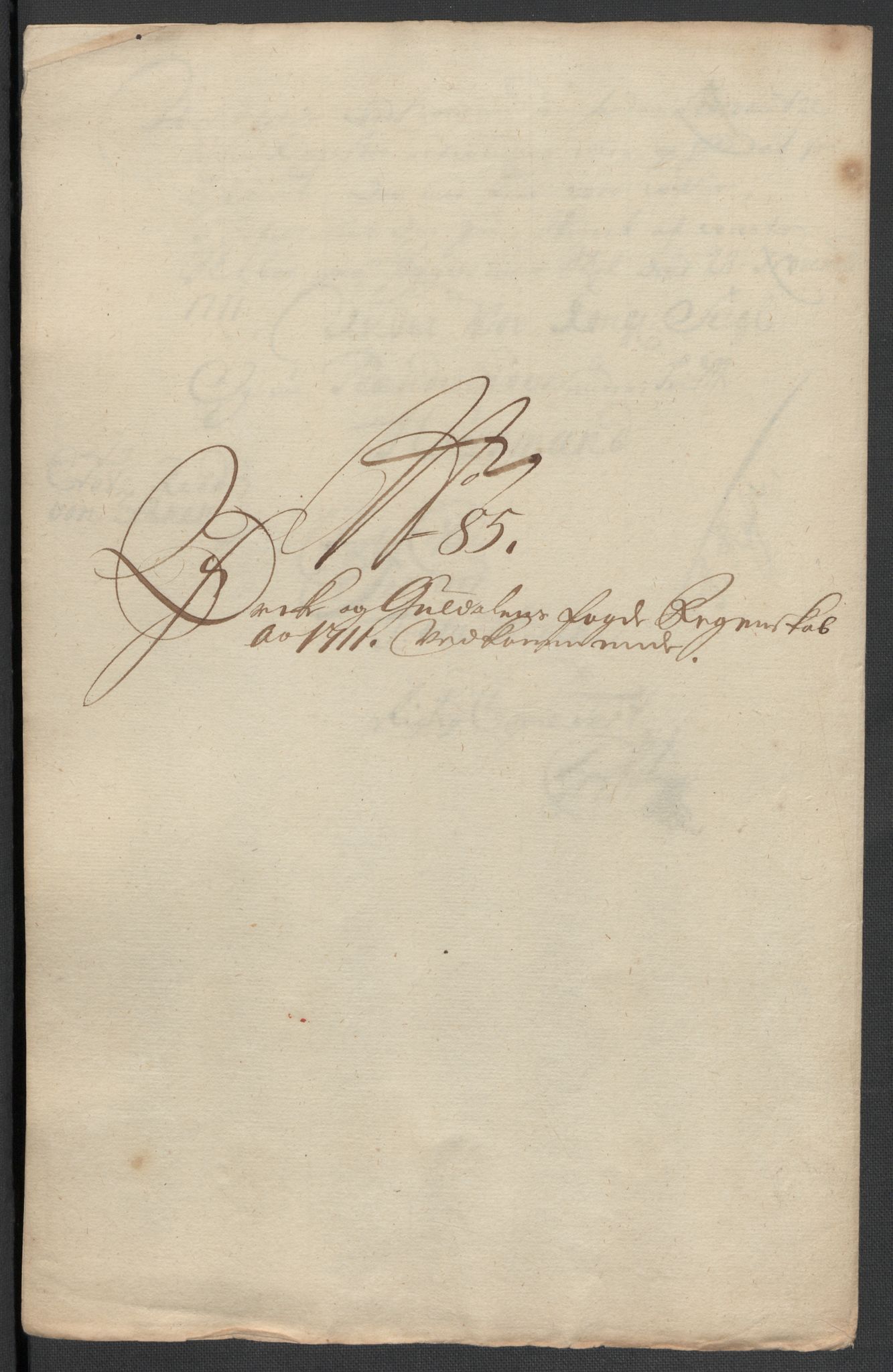Rentekammeret inntil 1814, Reviderte regnskaper, Fogderegnskap, AV/RA-EA-4092/R60/L3962: Fogderegnskap Orkdal og Gauldal, 1711, s. 232