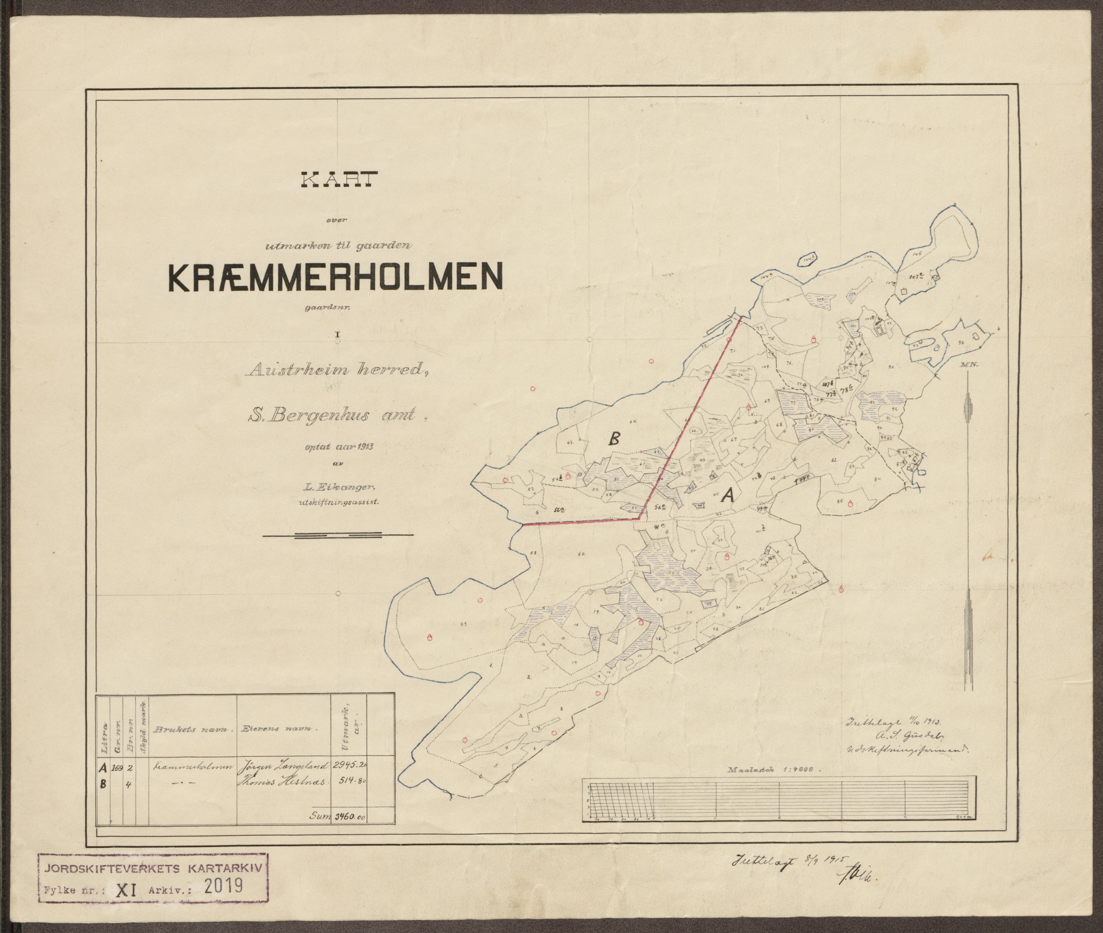 Jordskifteverkets kartarkiv, RA/S-3929/T, 1859-1988, s. 2205