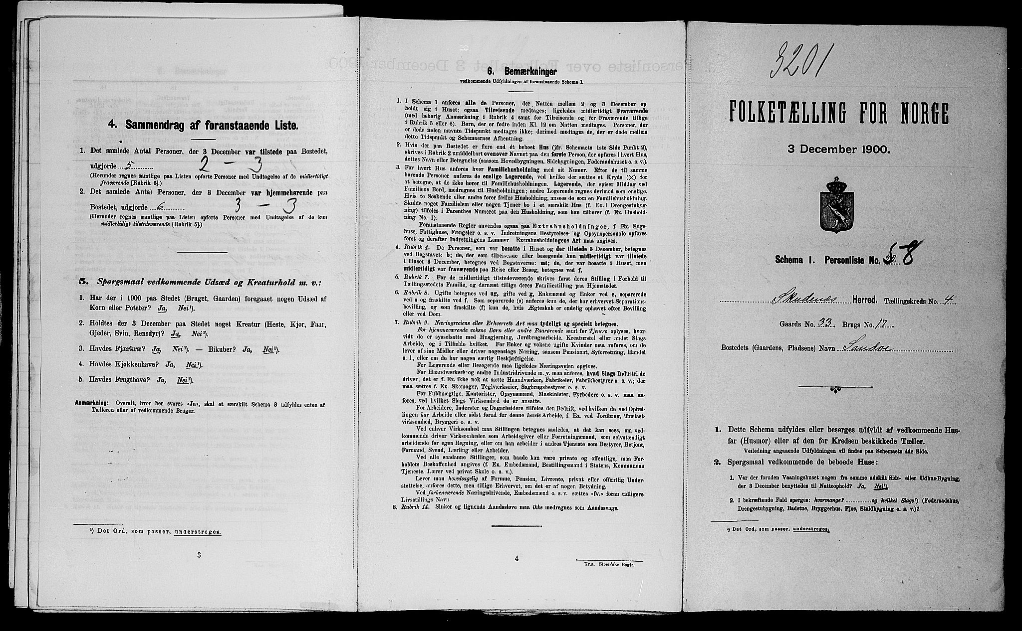 SAST, Folketelling 1900 for 1150 Skudenes herred, 1900, s. 676