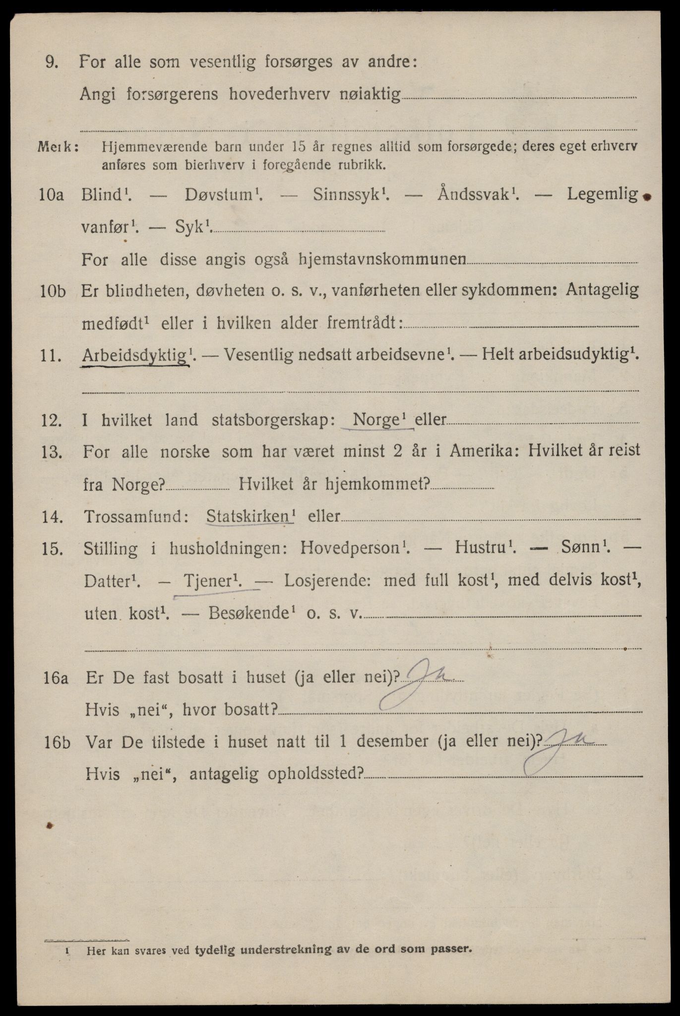 SAST, Folketelling 1920 for 1120 Klepp herred, 1920, s. 6015