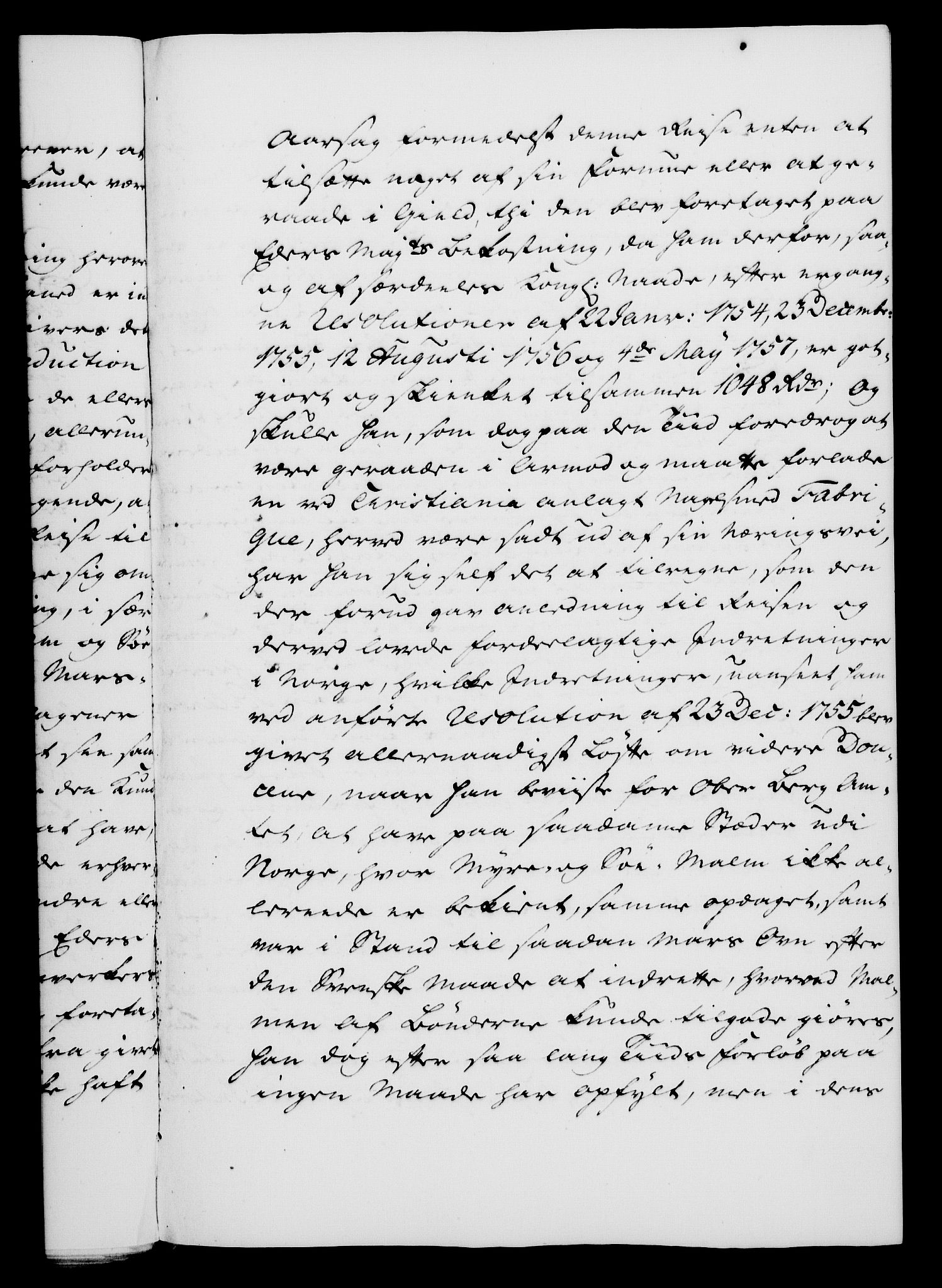 Rentekammeret, Kammerkanselliet, RA/EA-3111/G/Gf/Gfa/L0047: Norsk relasjons- og resolusjonsprotokoll (merket RK 52.47), 1765, s. 294